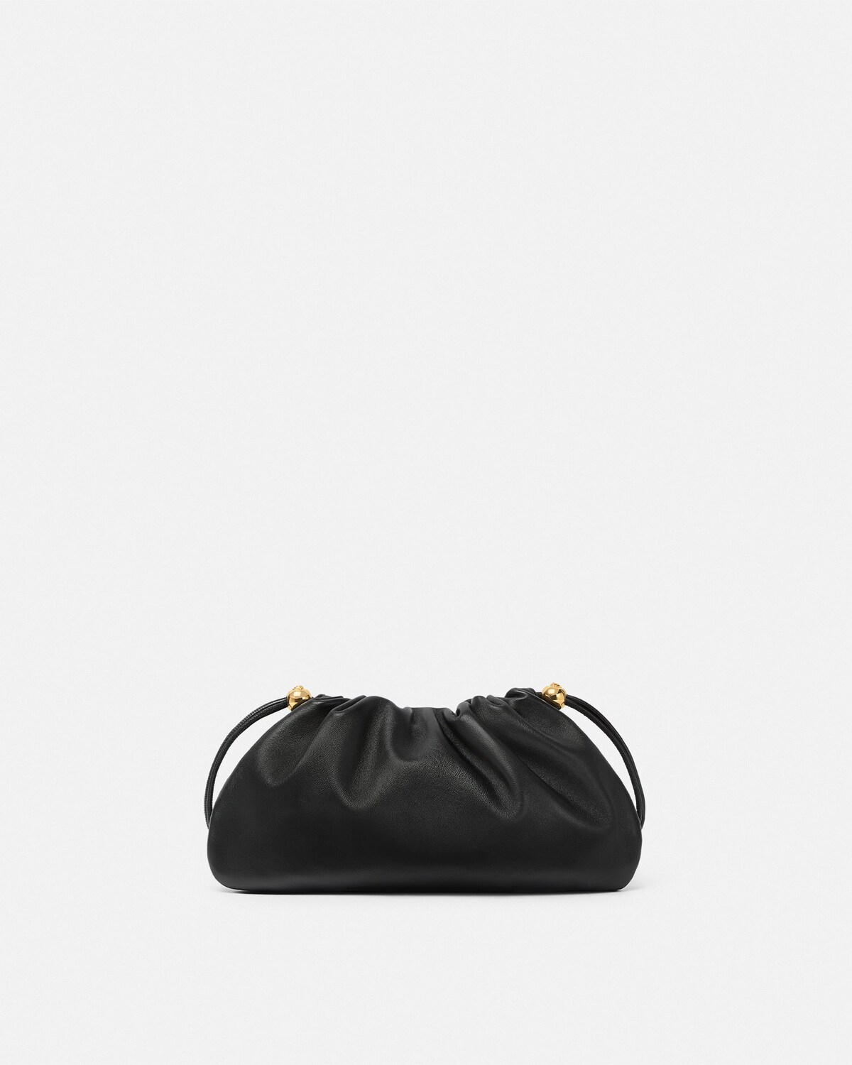 Versace Tag mini sac en cuir nappa Noir+Or 5