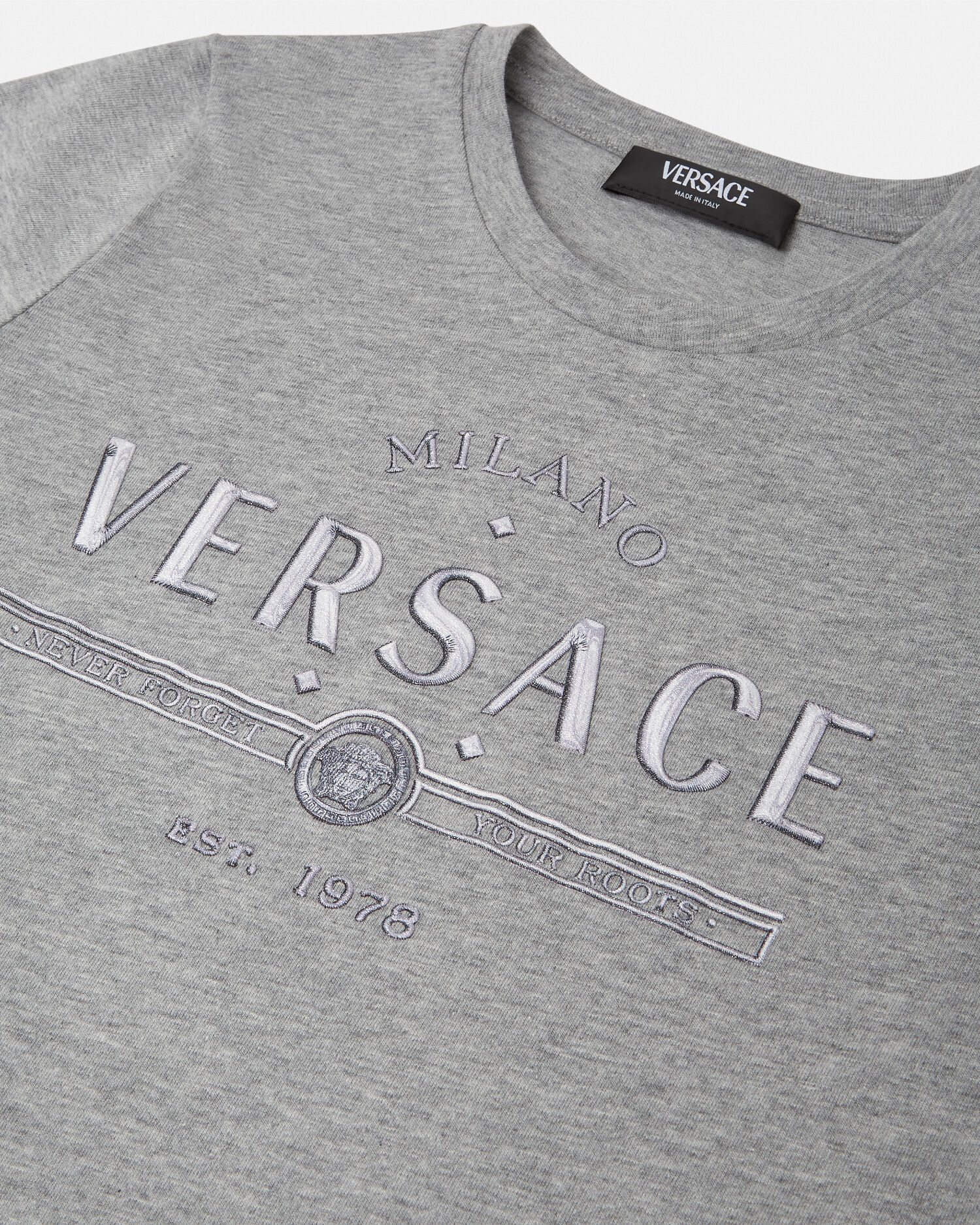 Versace shirt grey online