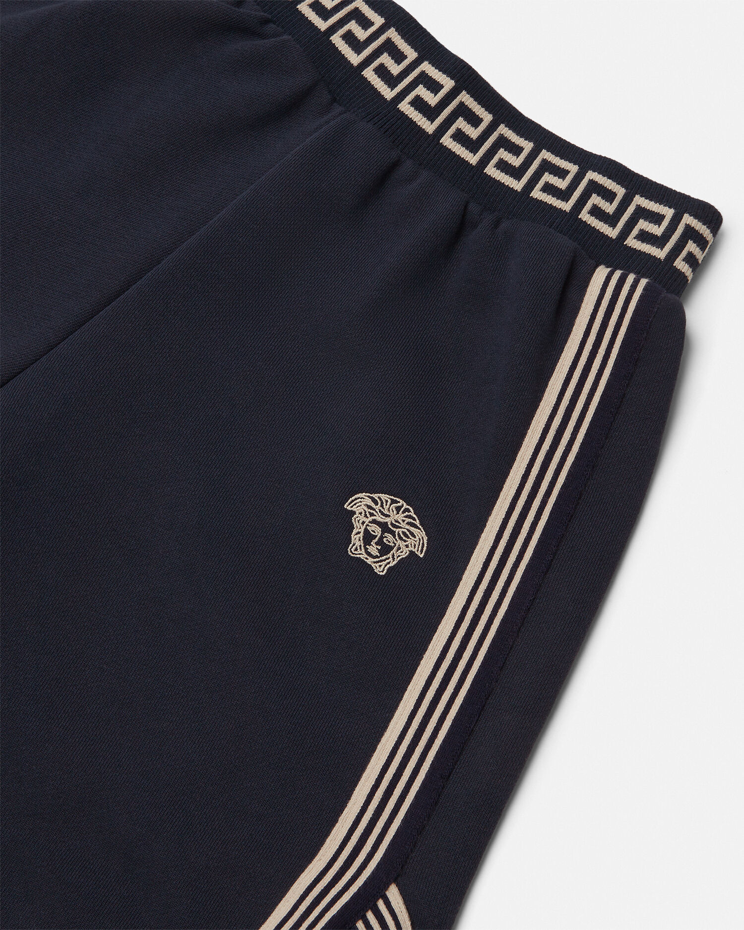 Greca Kids Sweatpants Blue VERSACE UK