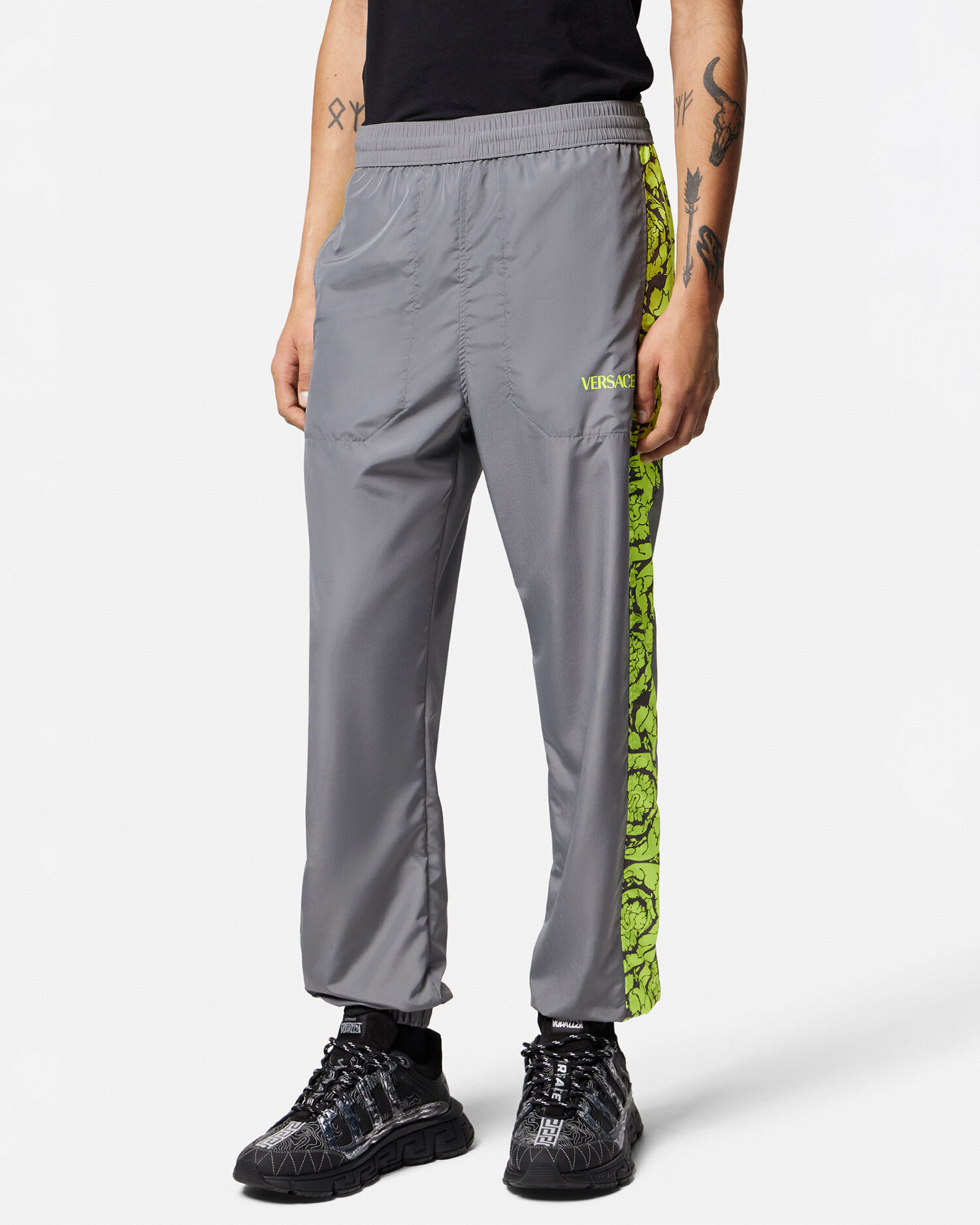 Barocco Silhouette Gym Tracksuit Pants
