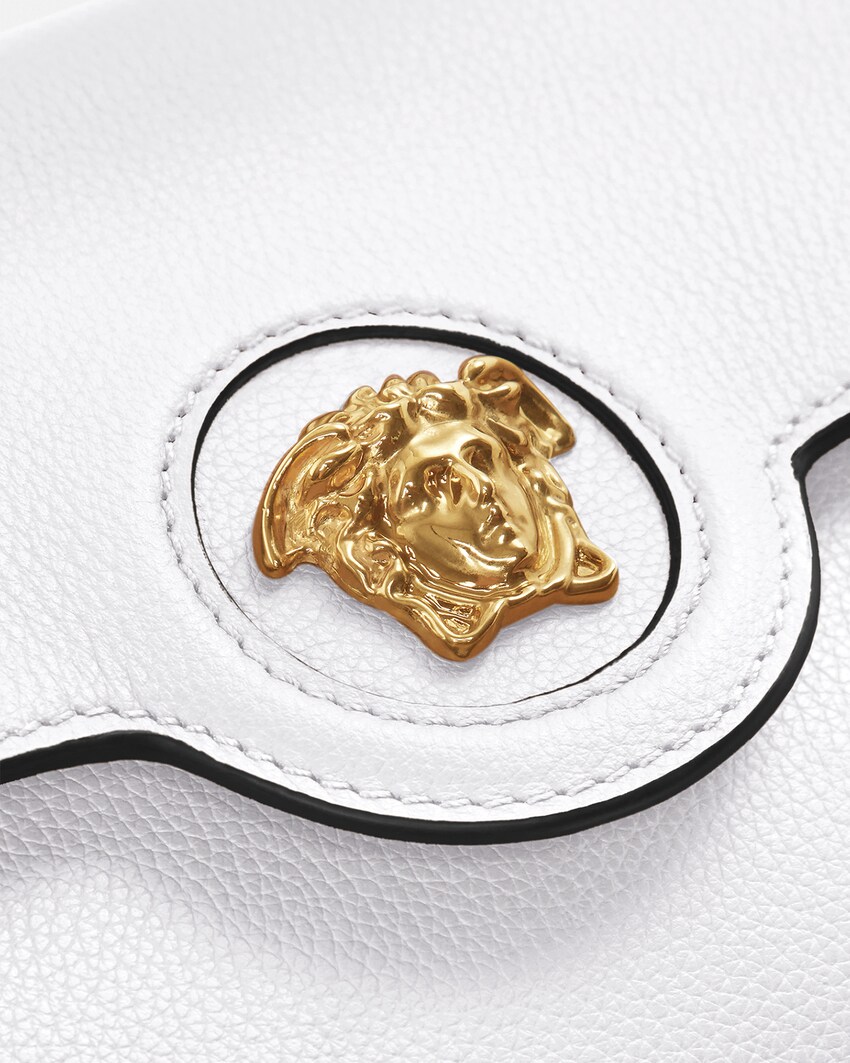 Versace La Medusa 스몰 레더 크로스 백 화이트 5