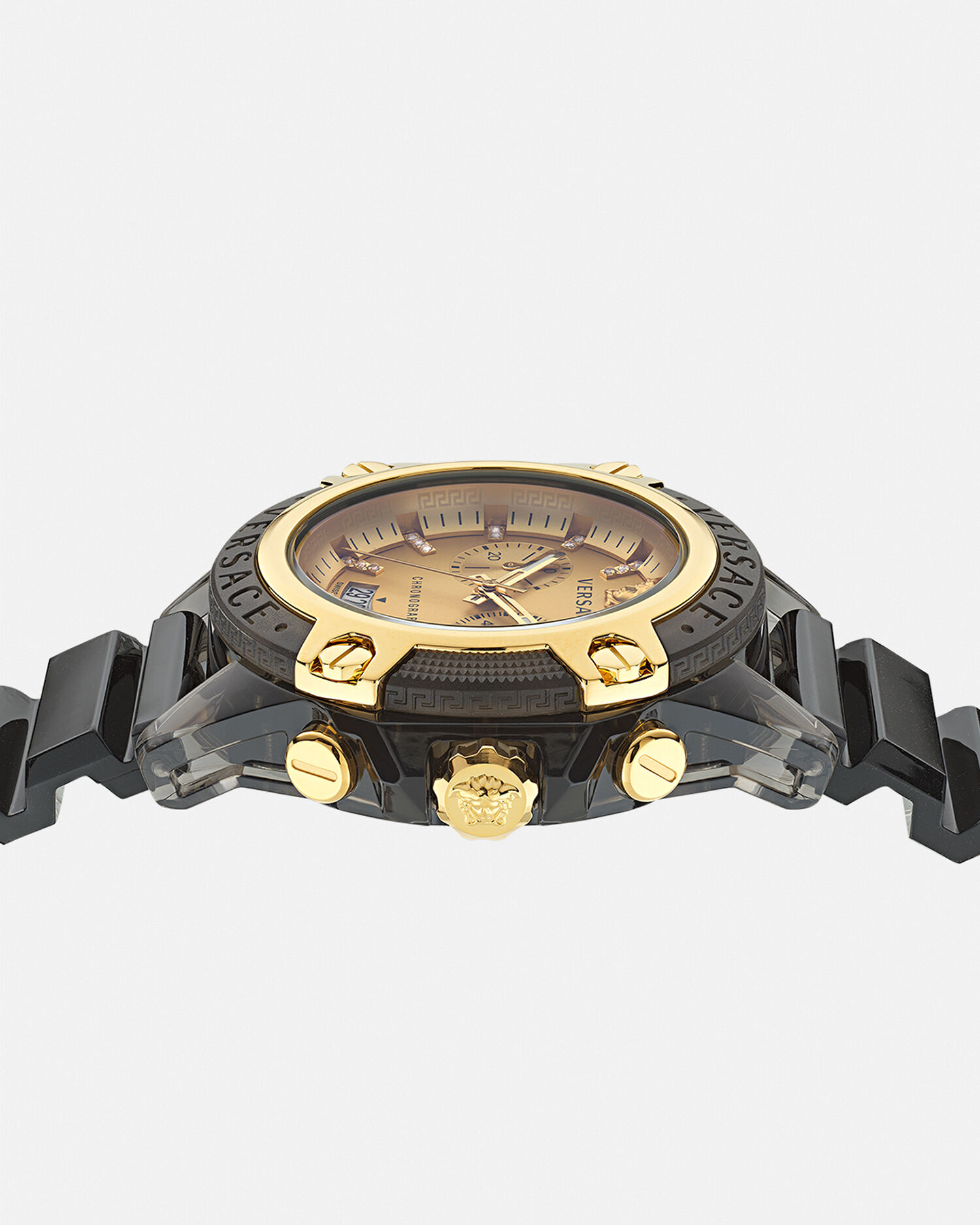 Versace watch hotsell with diamonds
