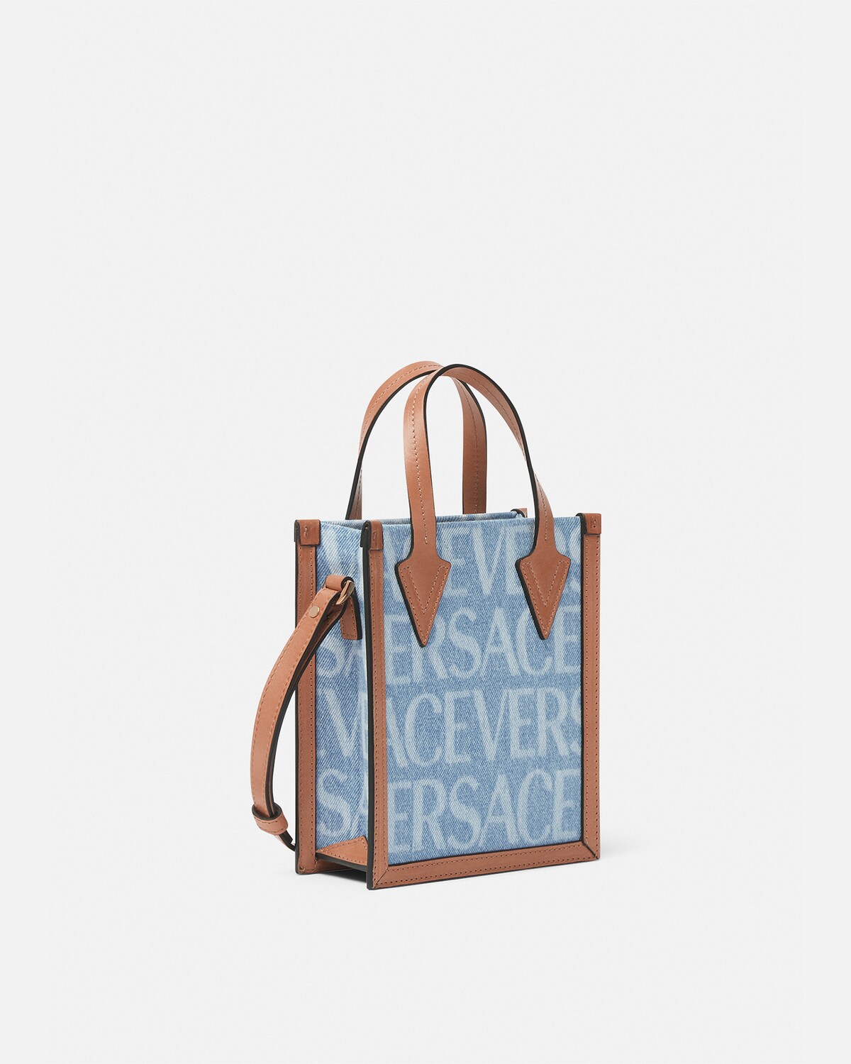 Versace Versace Allover Denim Crossbody Bag for Men Online Store EU