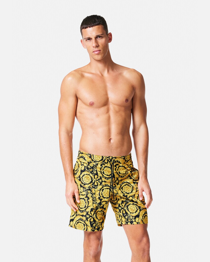 Versace swim trunks size chart Clearance