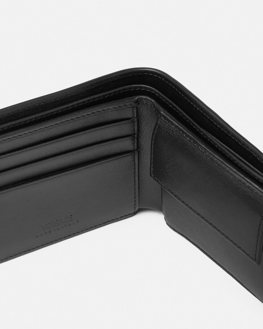 La Medusa V Jacquard Wallet  Black+Gold 2