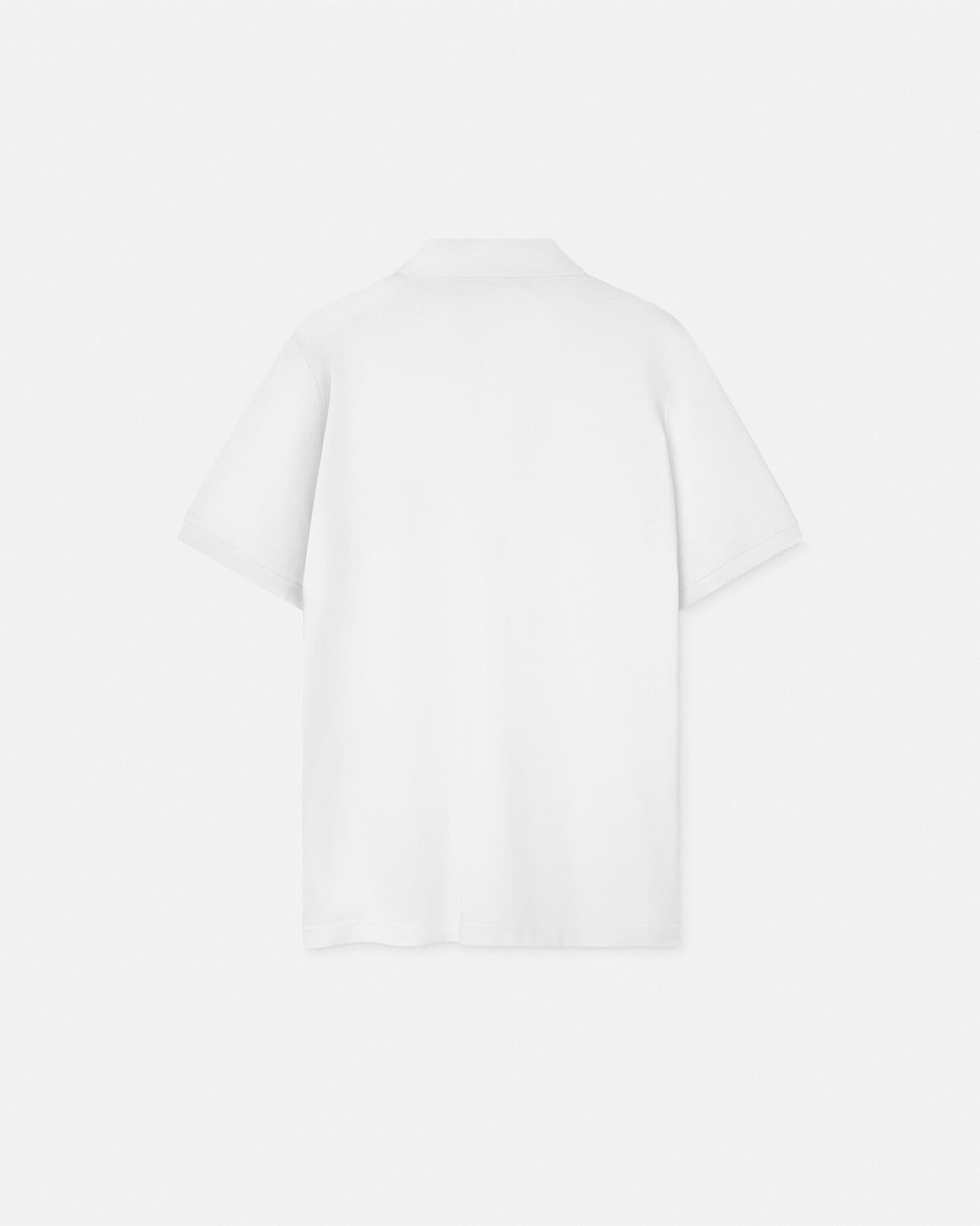 Embroidered V-Emblem Polo Shirt | VERSACE