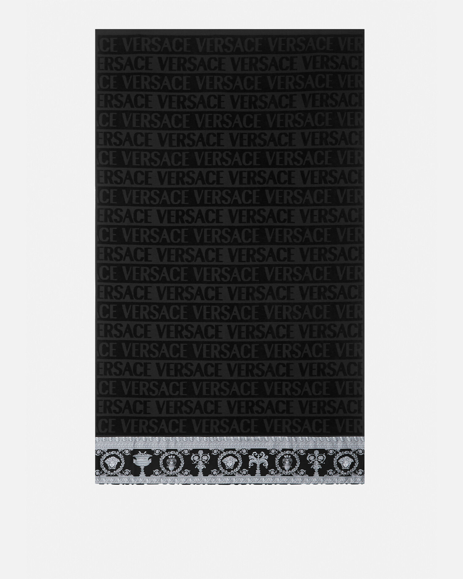 Black versace 2025 towel