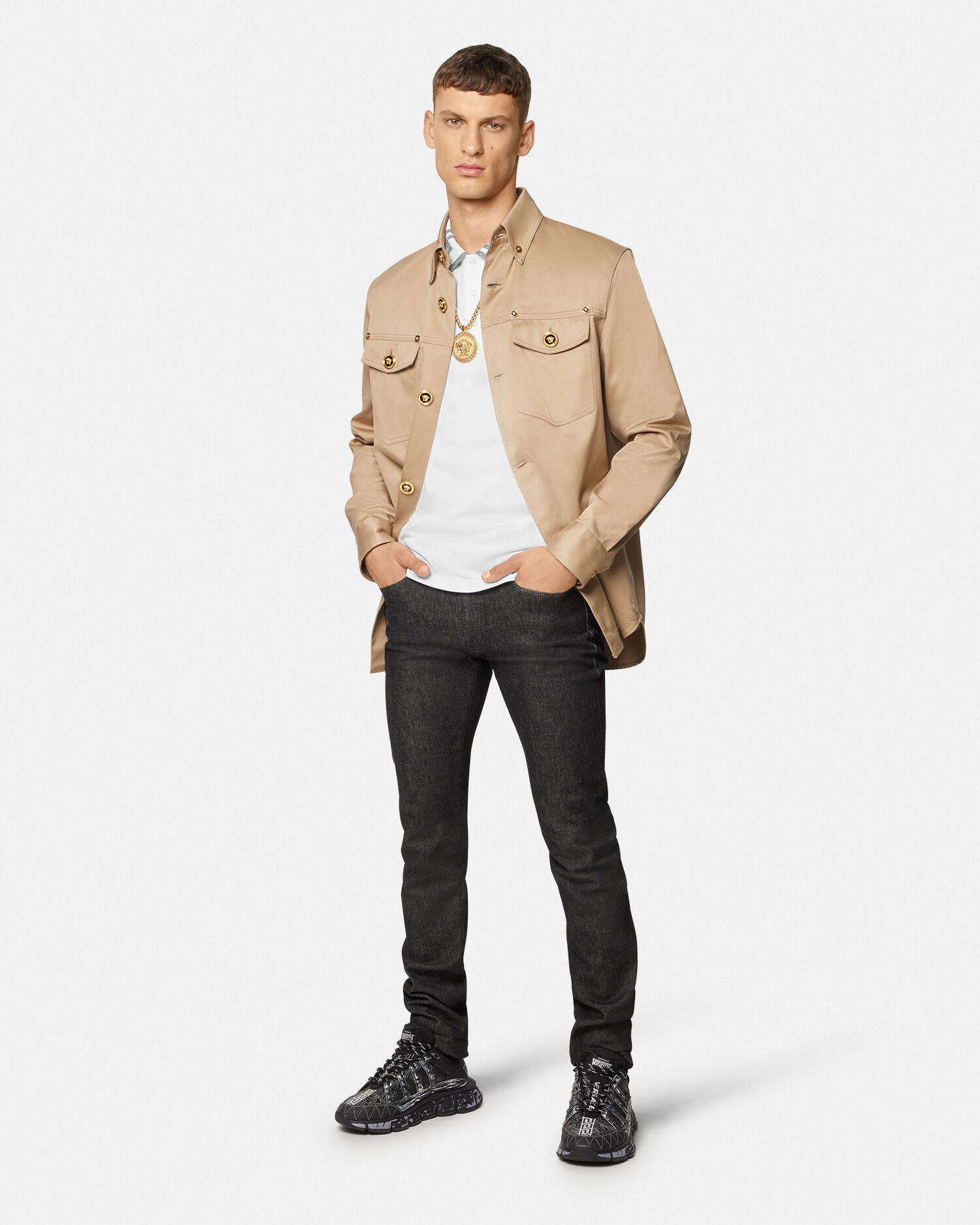 Camicia maniche corte discount versace