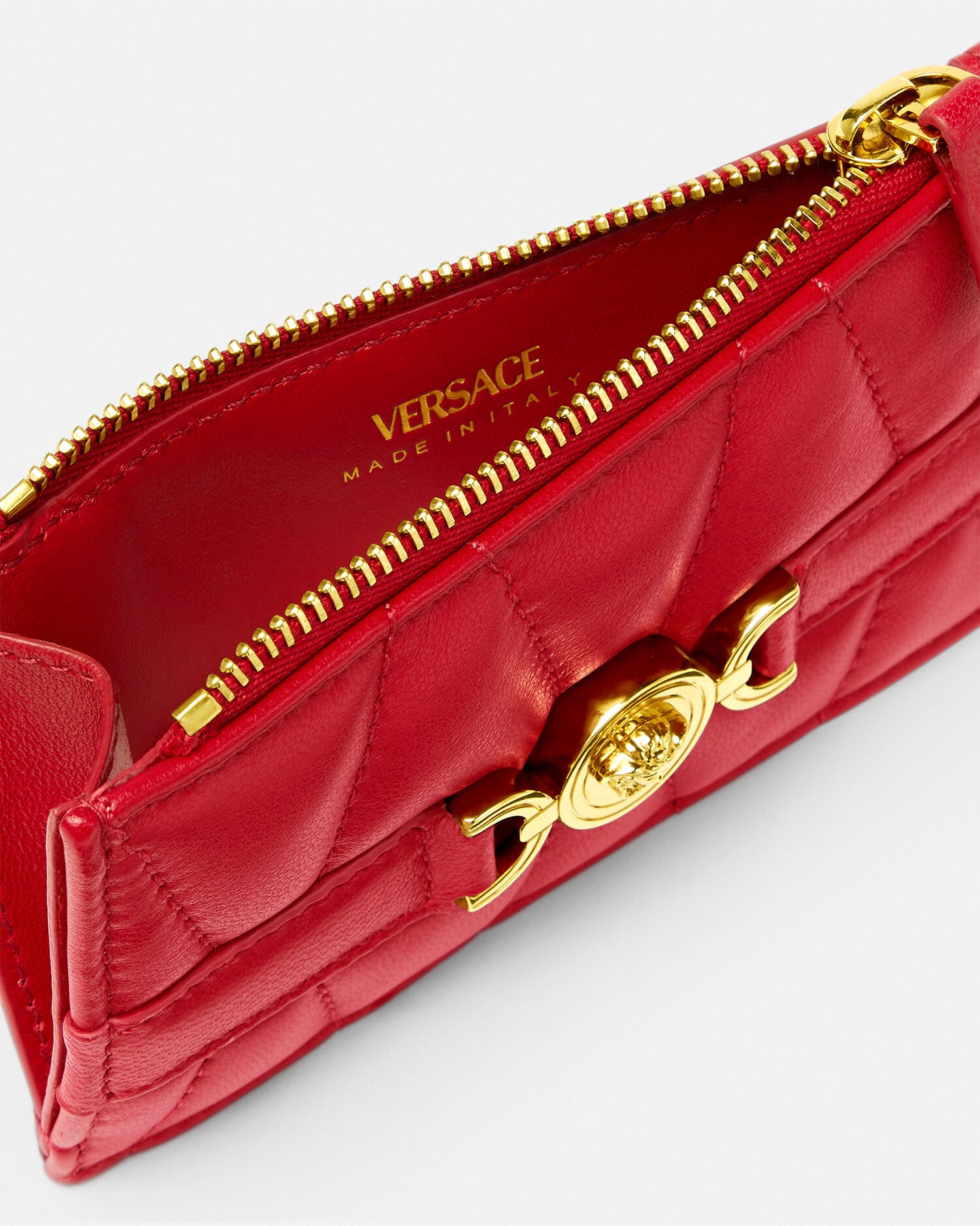 Medusa '95 Quilted Nappa Card Holder | VERSACE US