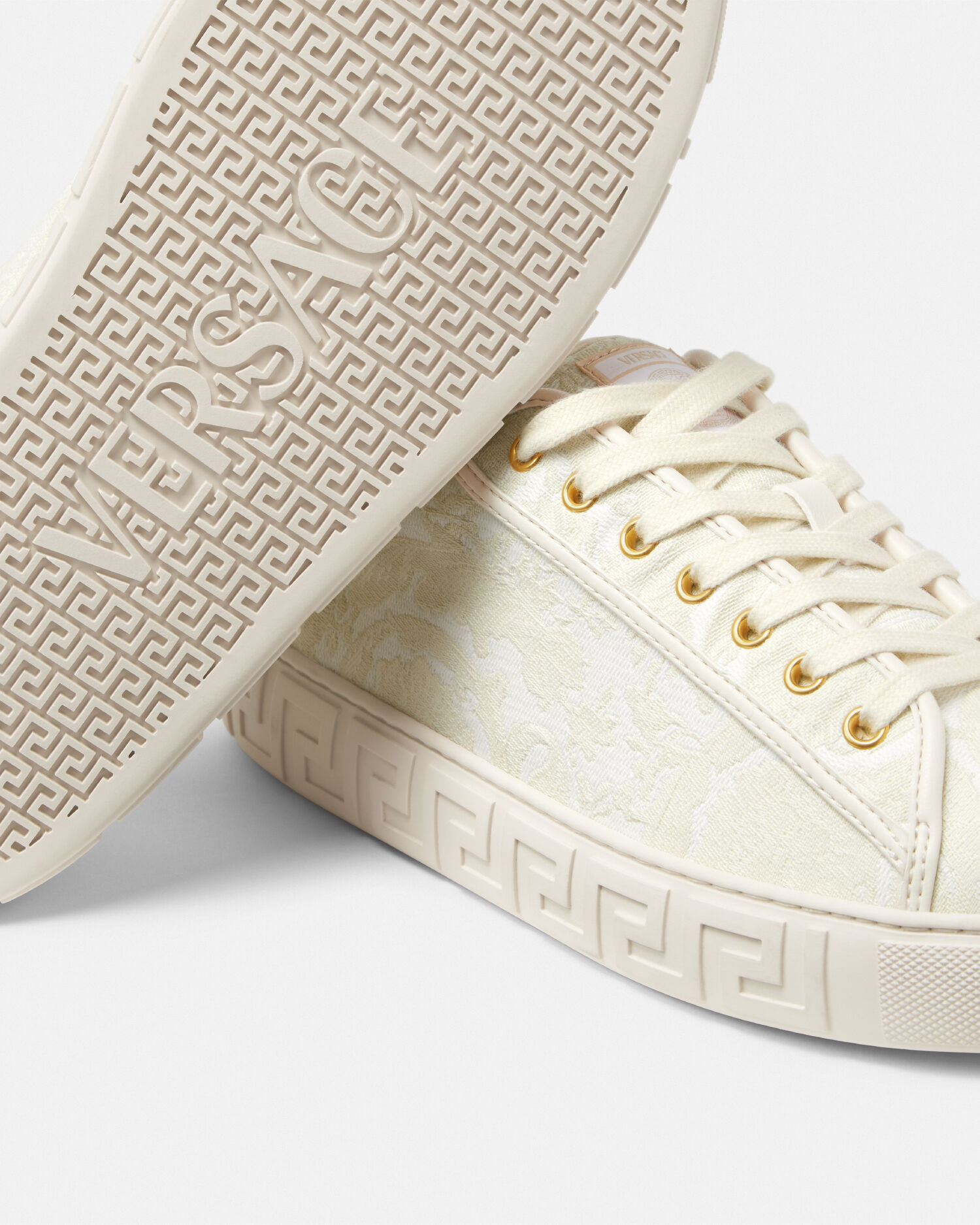 Mens white versace sneakers top