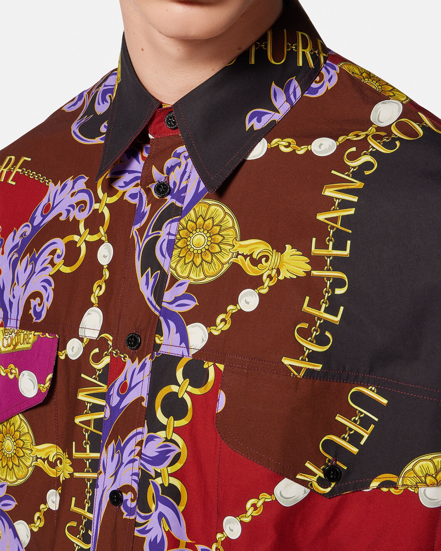 Versace on sale chain shirt