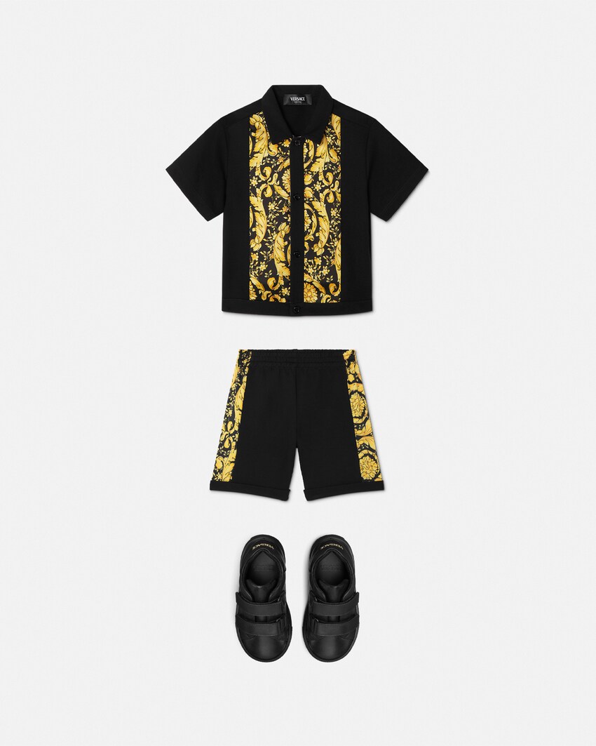 Kids Printed Milano-Stitch Shirt Black 2
