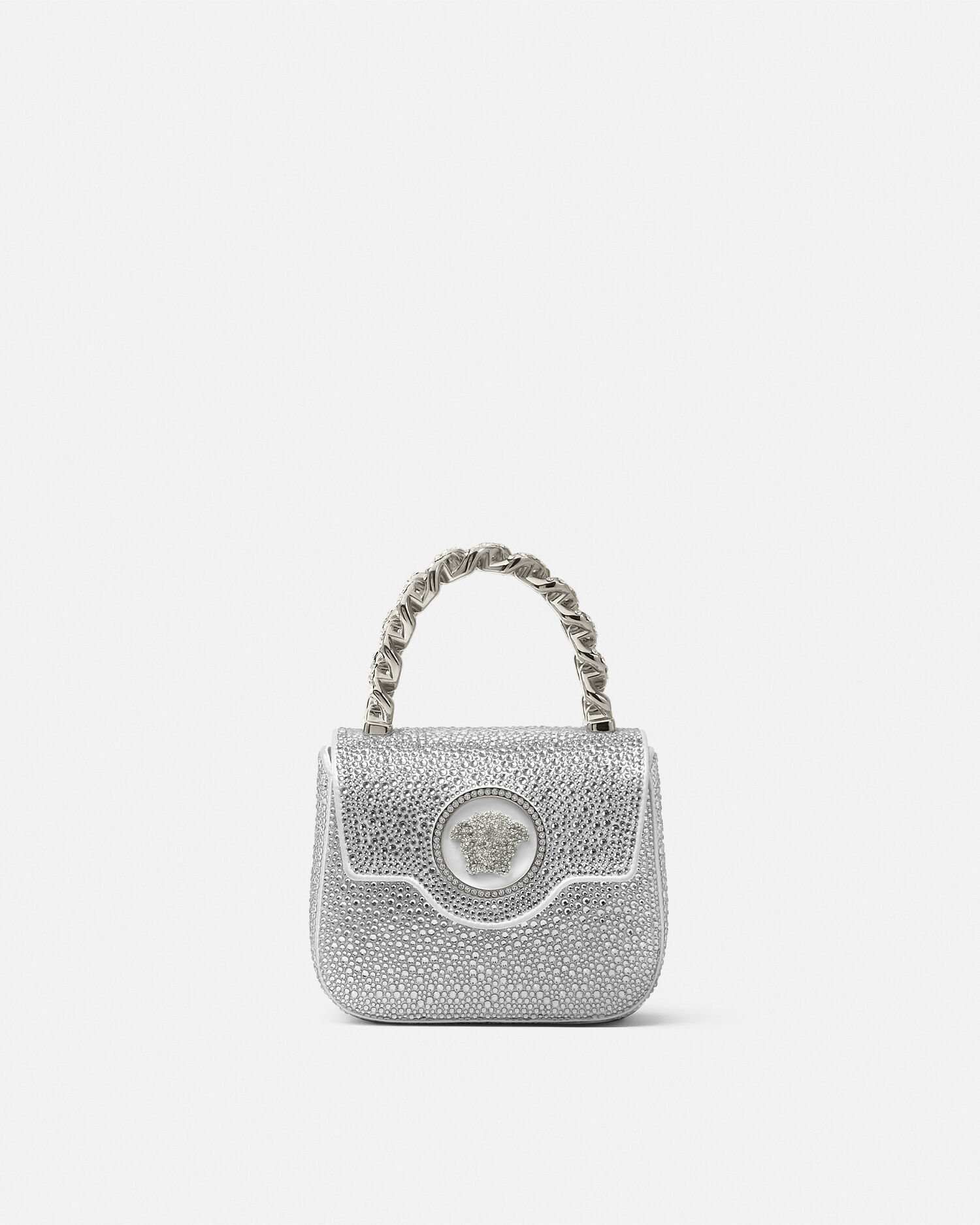 Crystal La Medusa Mini Bag White VERSACE CA