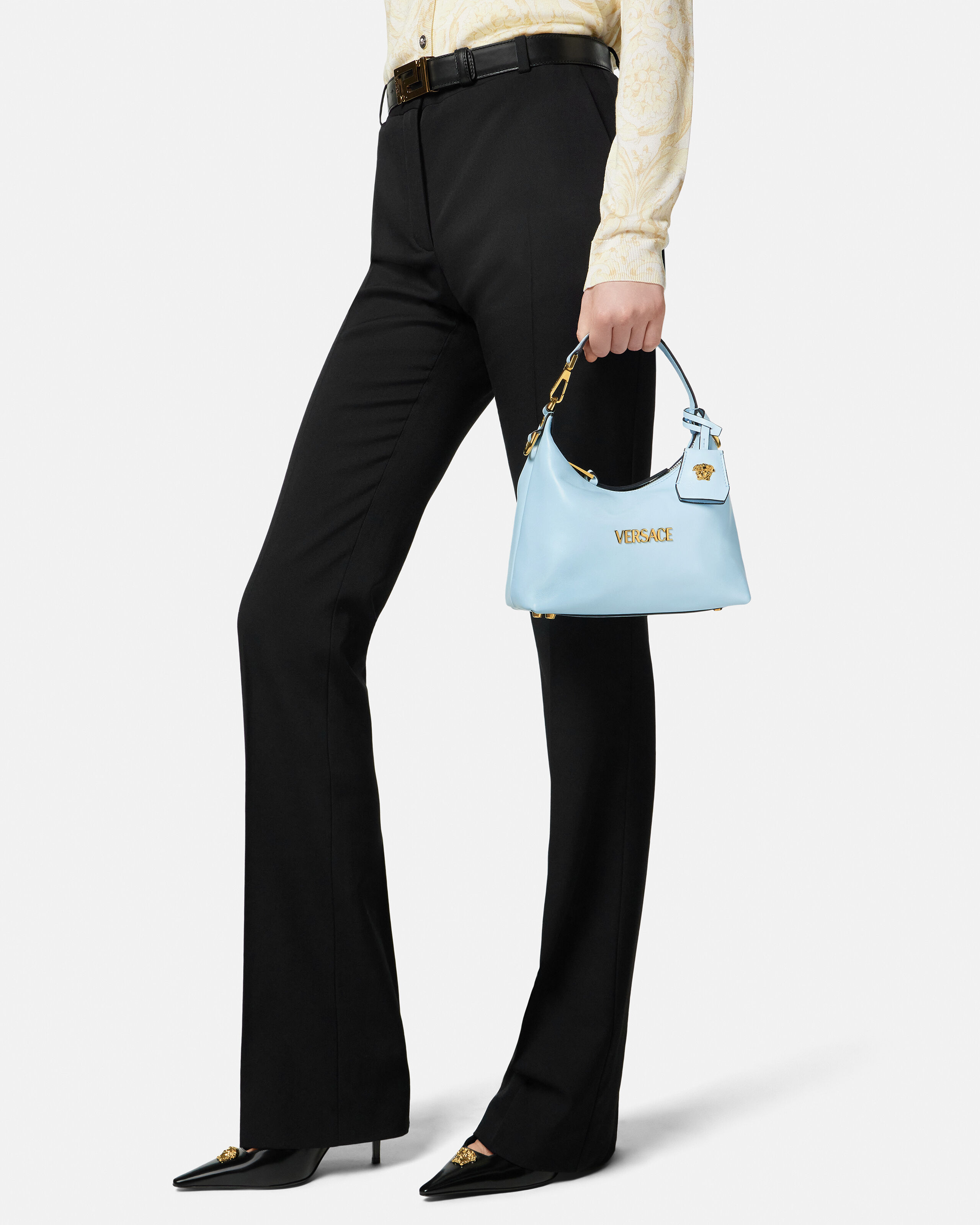 VERSACE ネイビーパーティーバッグ ネイビー（紺）系 VERSACE(ヴェルサーチェ) バッグ・カバン(メンズ