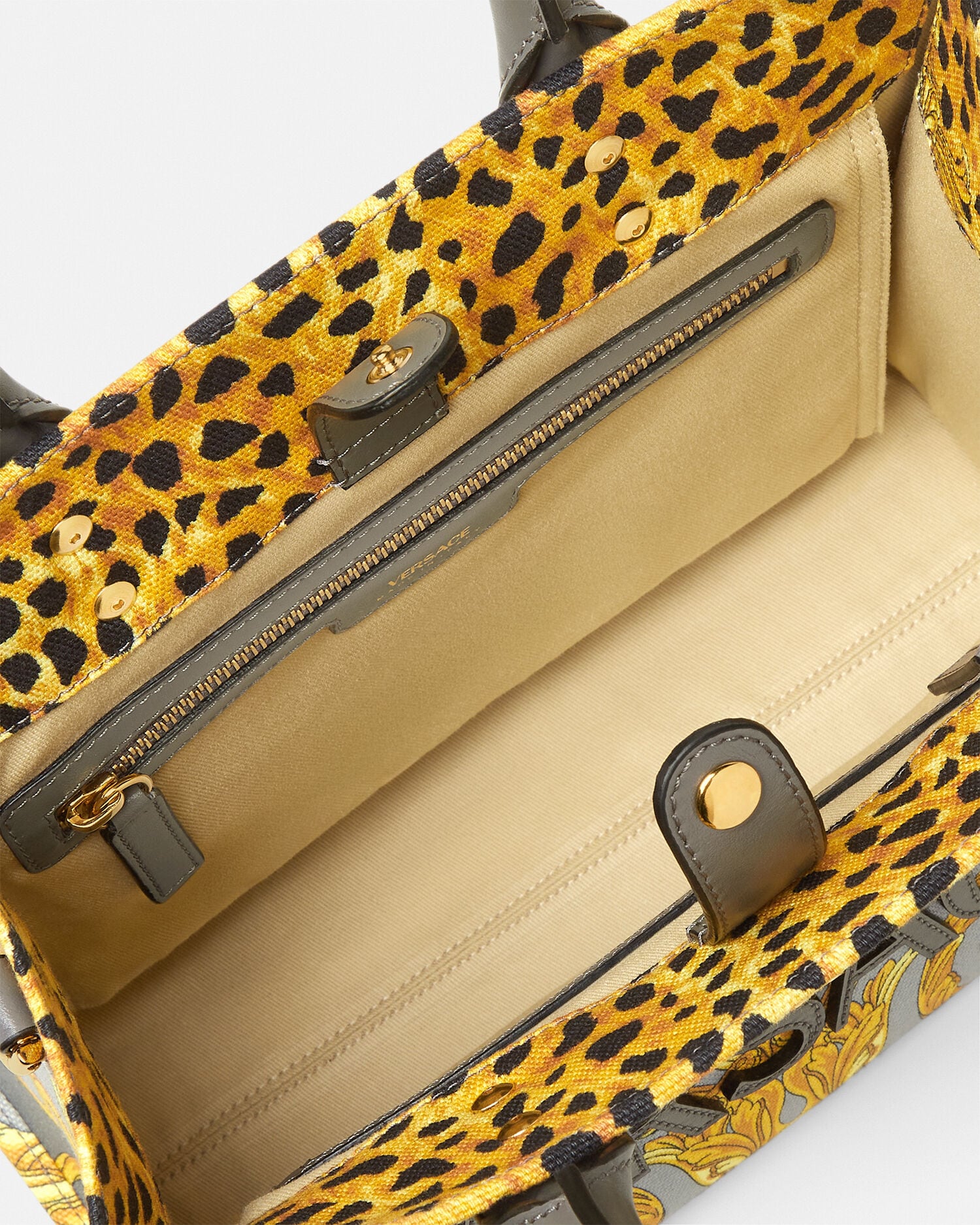 Cheetah Foulard La Medusa Small Tote Bag