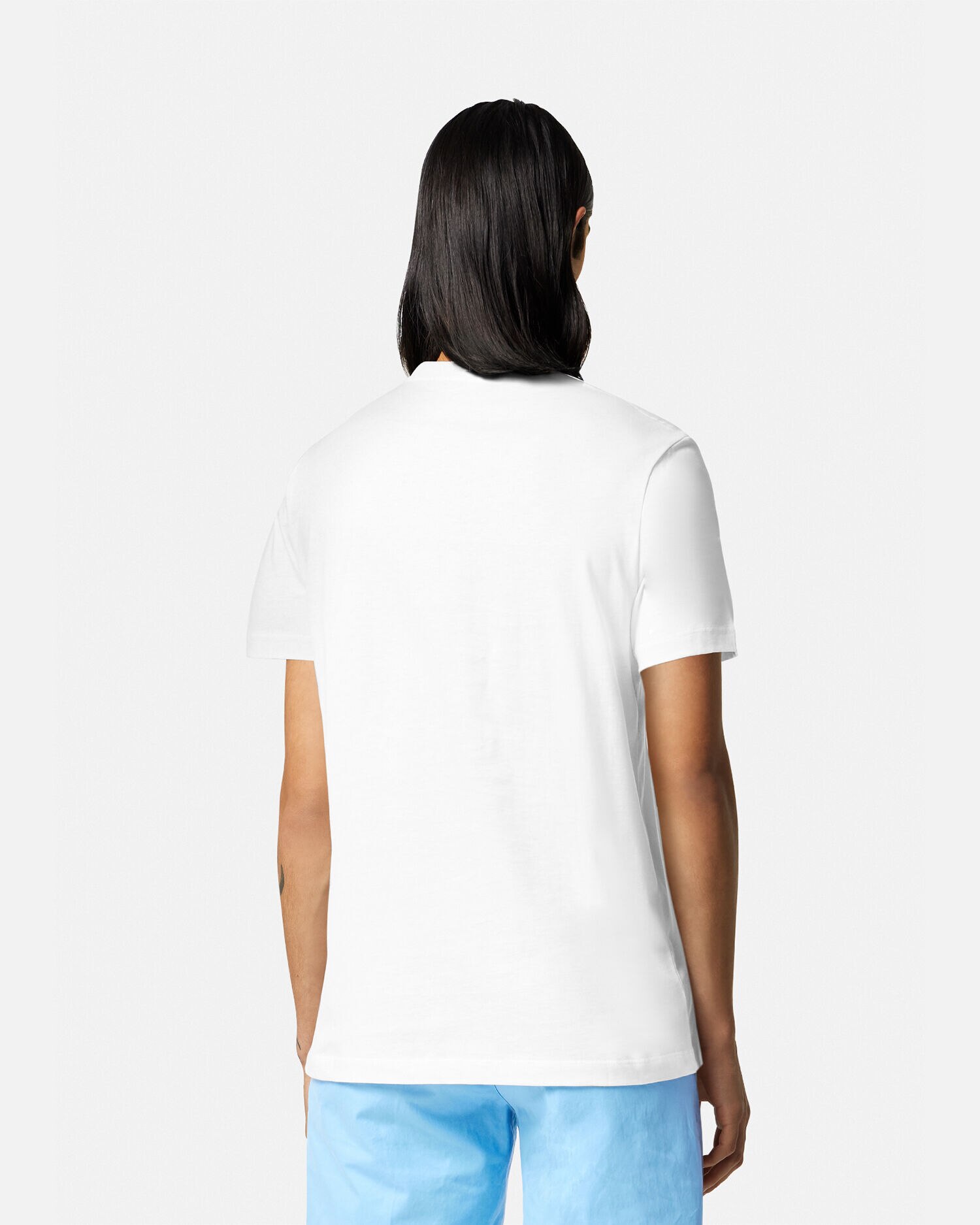 Plain white versace t cheap shirt