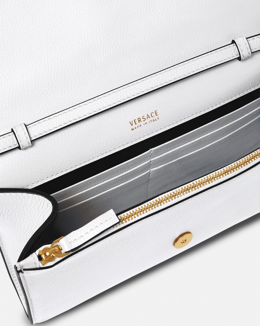 Versace La Medusa 스몰 레더 크로스 백 화이트 4