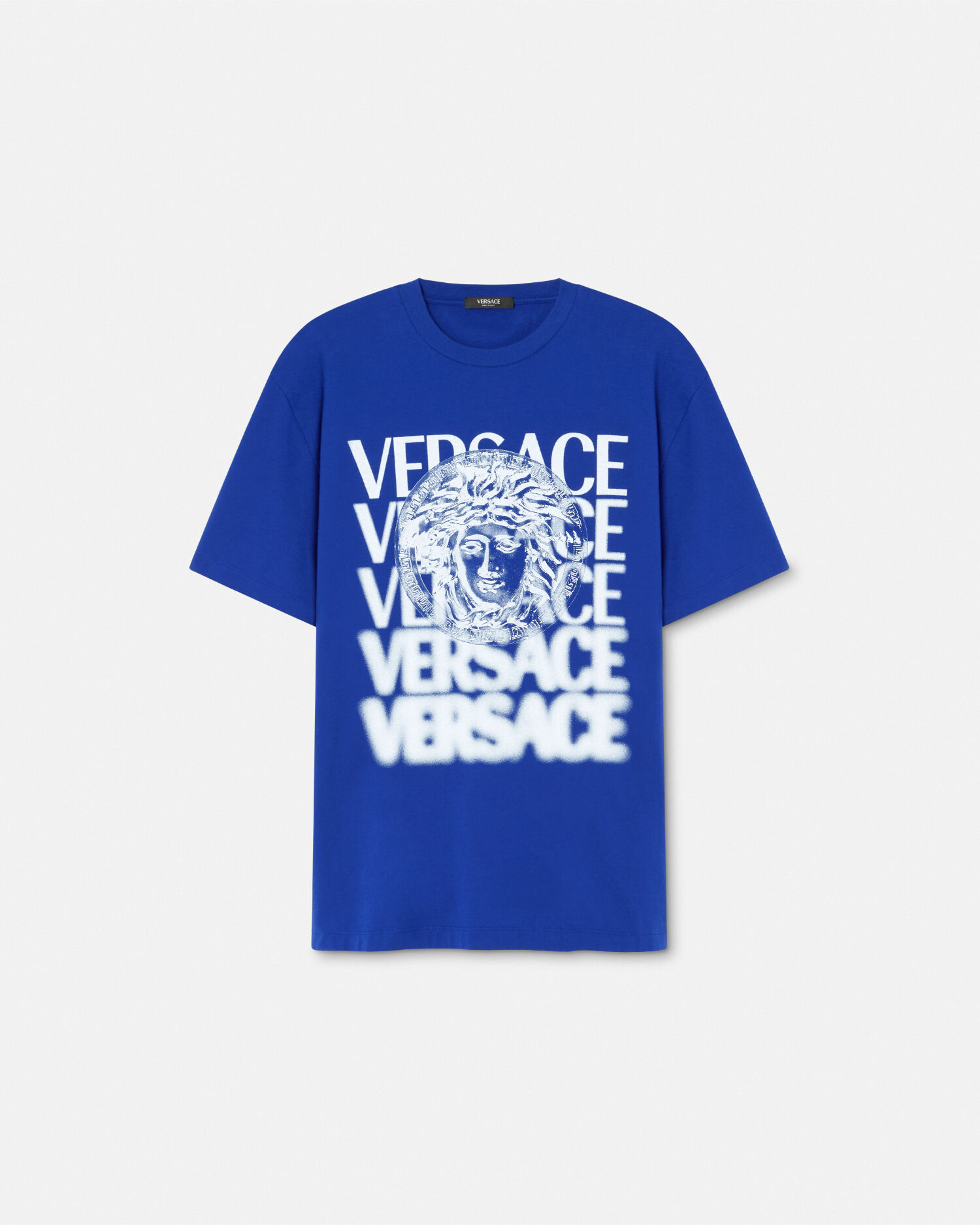 Versace blue t shirt hotsell