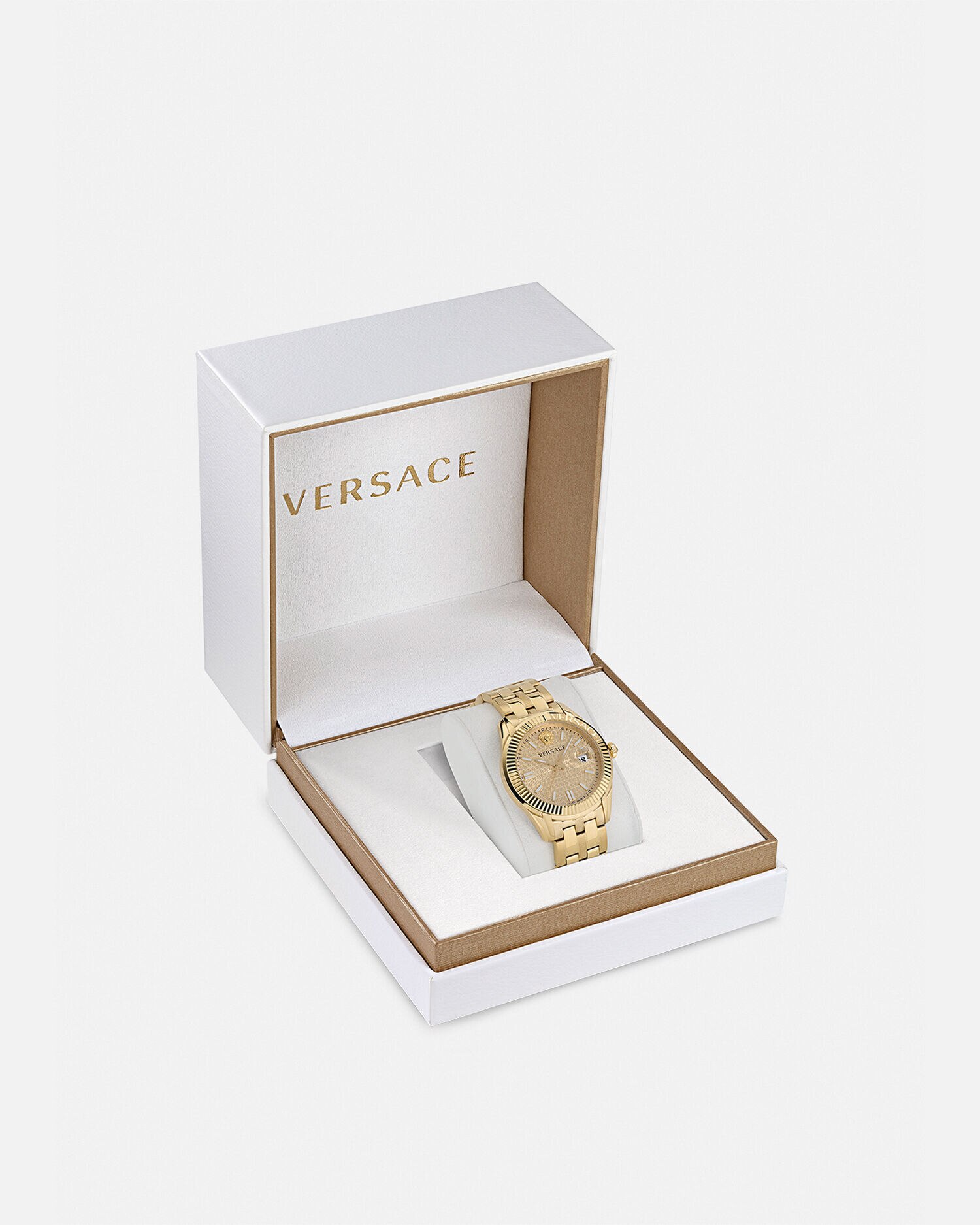 Greca Time Armbanduhr Gold VERSACE DE
