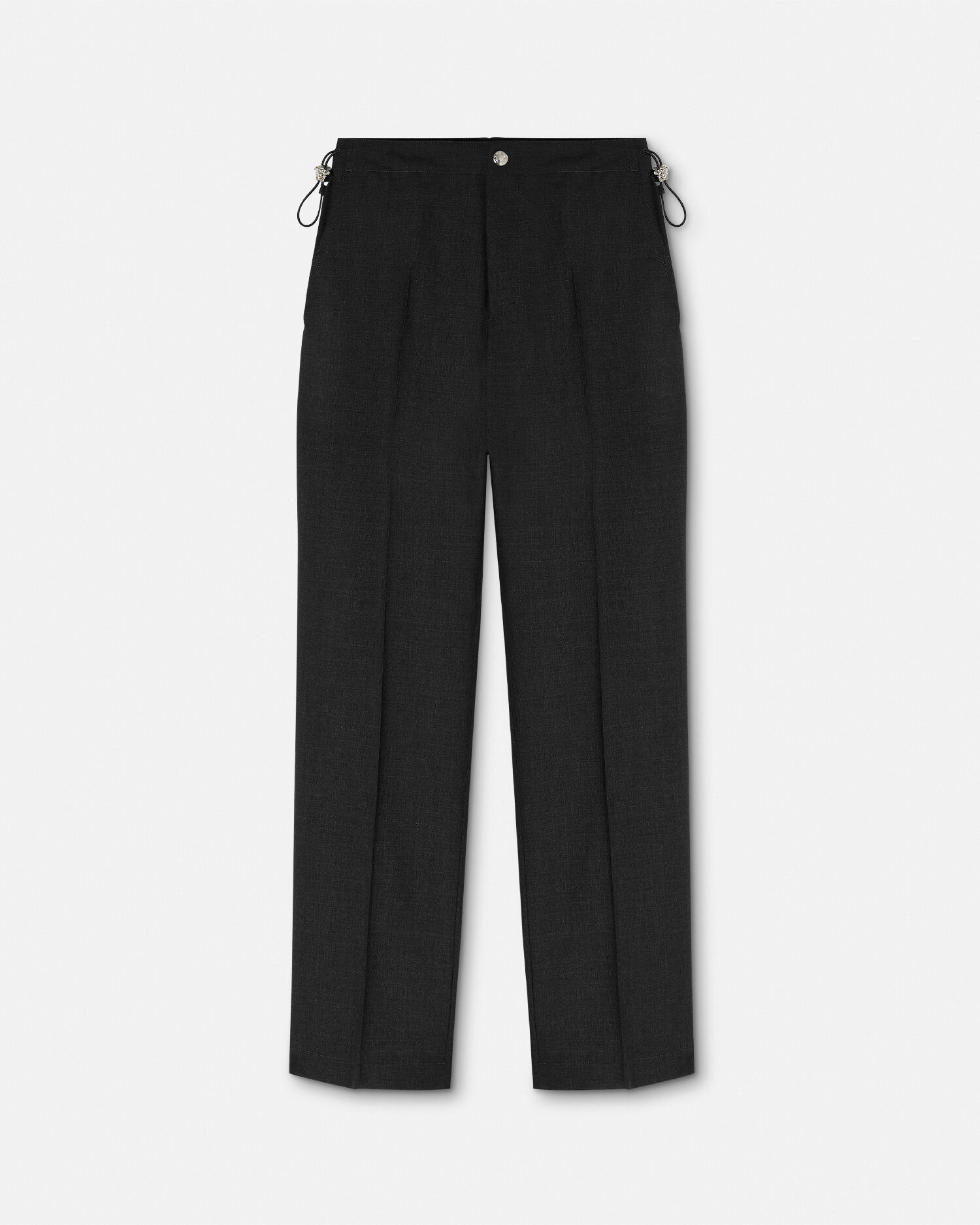 Straight Fit Pants Black Versace GB