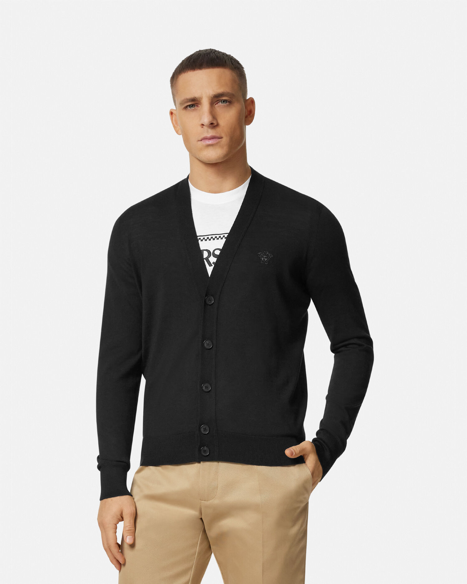 Versace cardigan mens hotsell