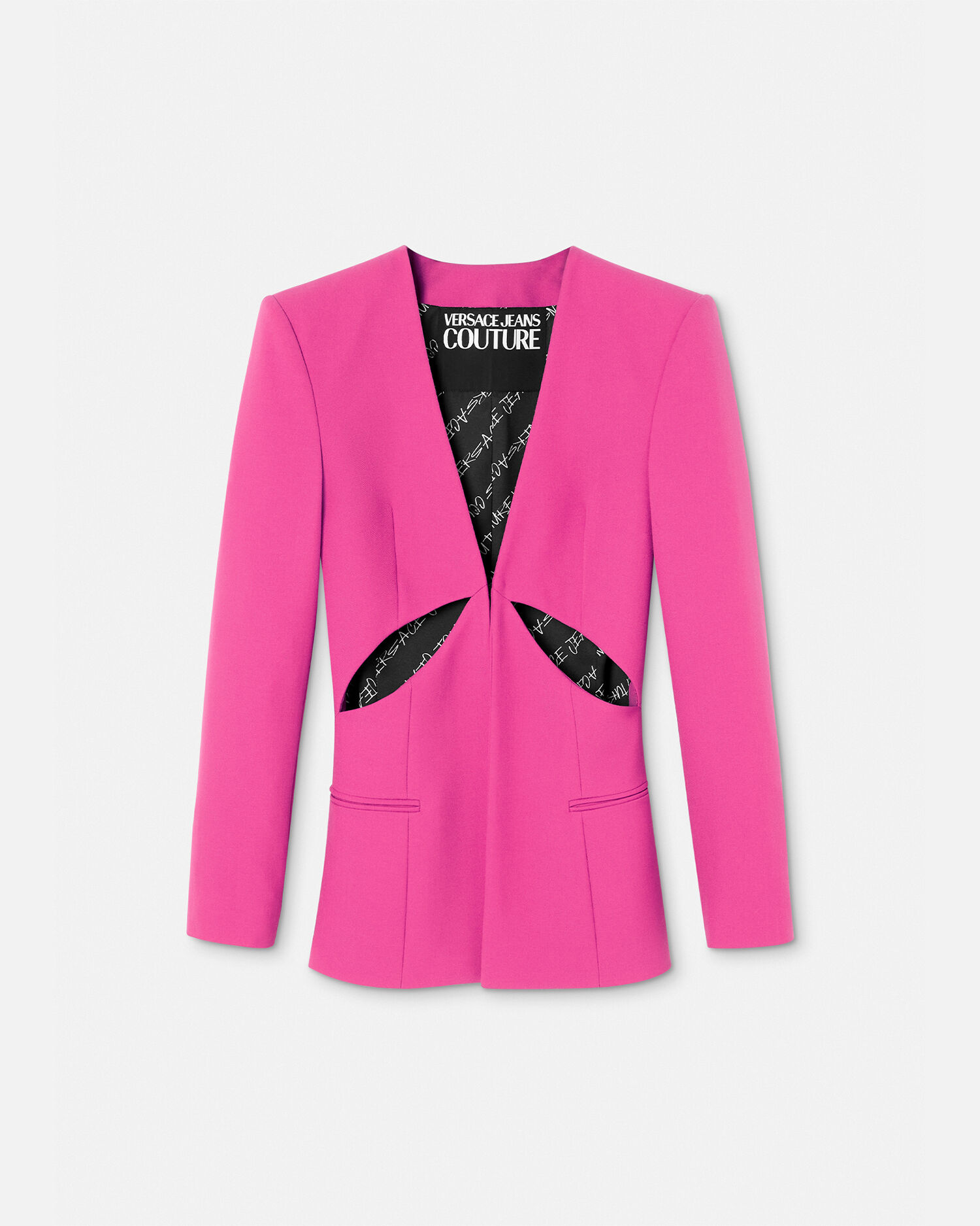 Slashed Single Breasted Blazer Pink VERSACE IN