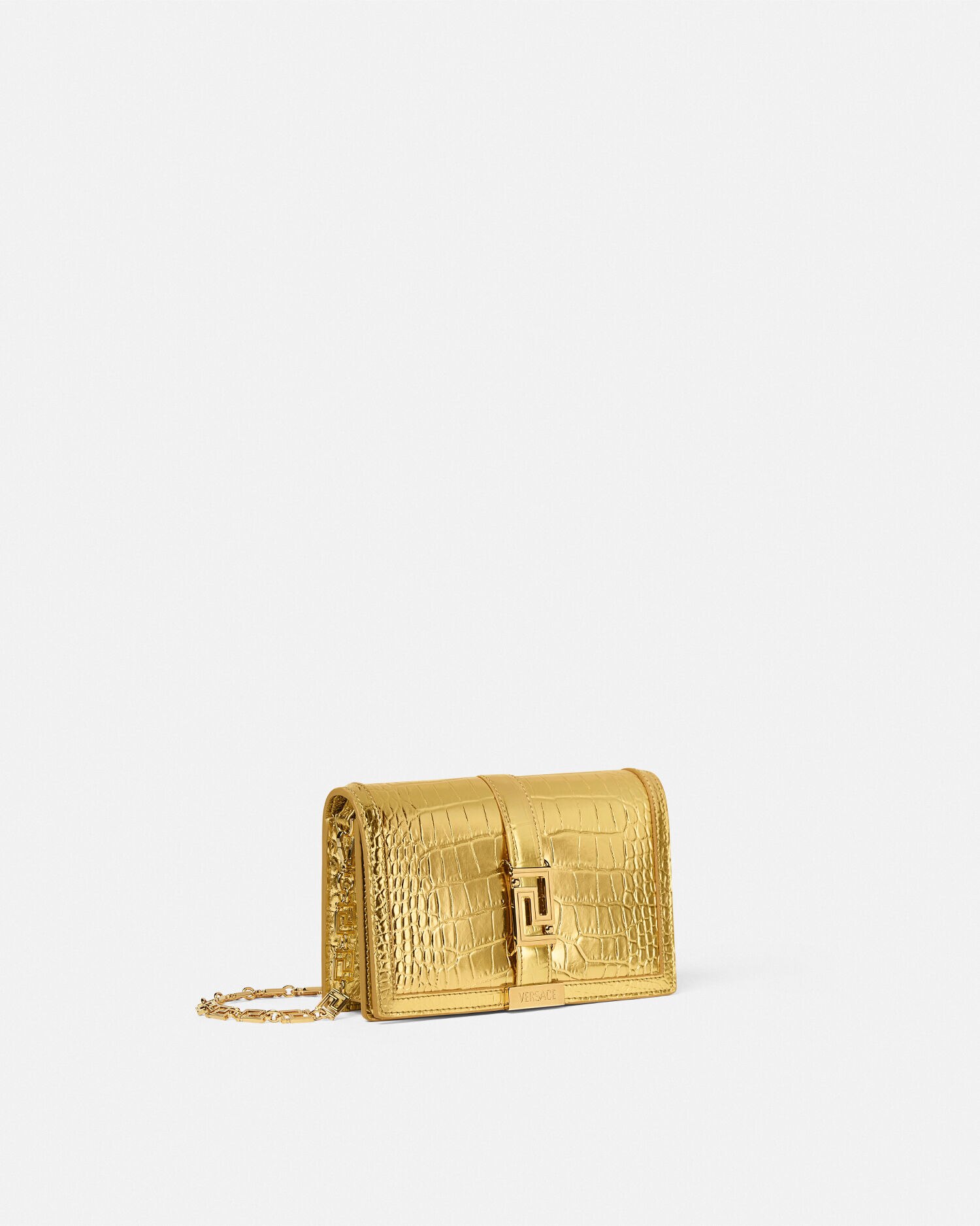 Versace gold clutch bag hot sale