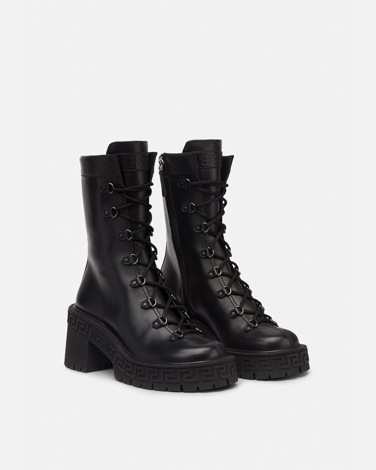 Bottines rangers plateforme La Greca Versace Femme Boutique