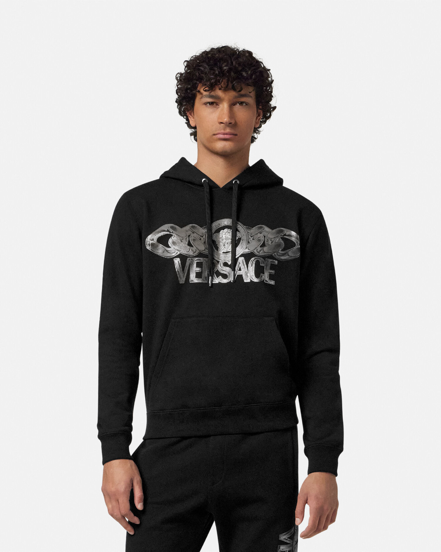 Versace sleeveless hoodie outlet