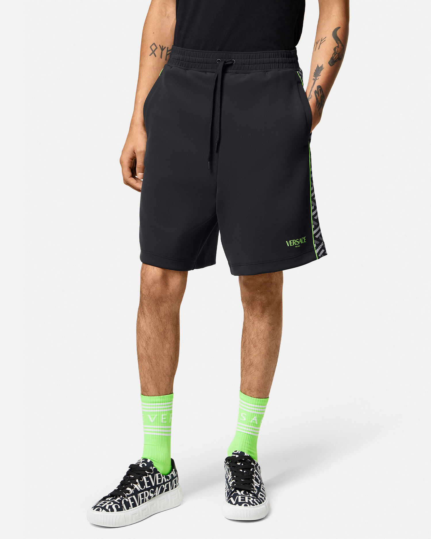 La Greca Nylon Gym Shorts