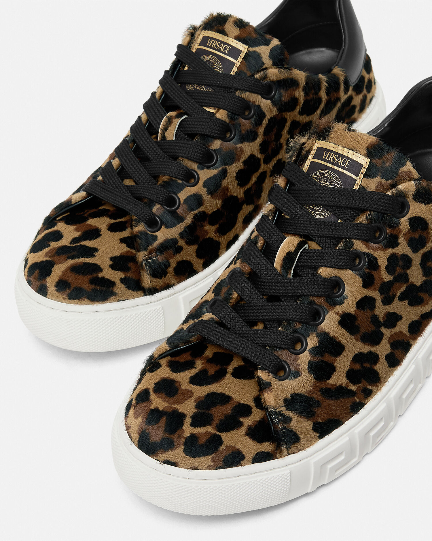 Cheetah print versace shoes 2025