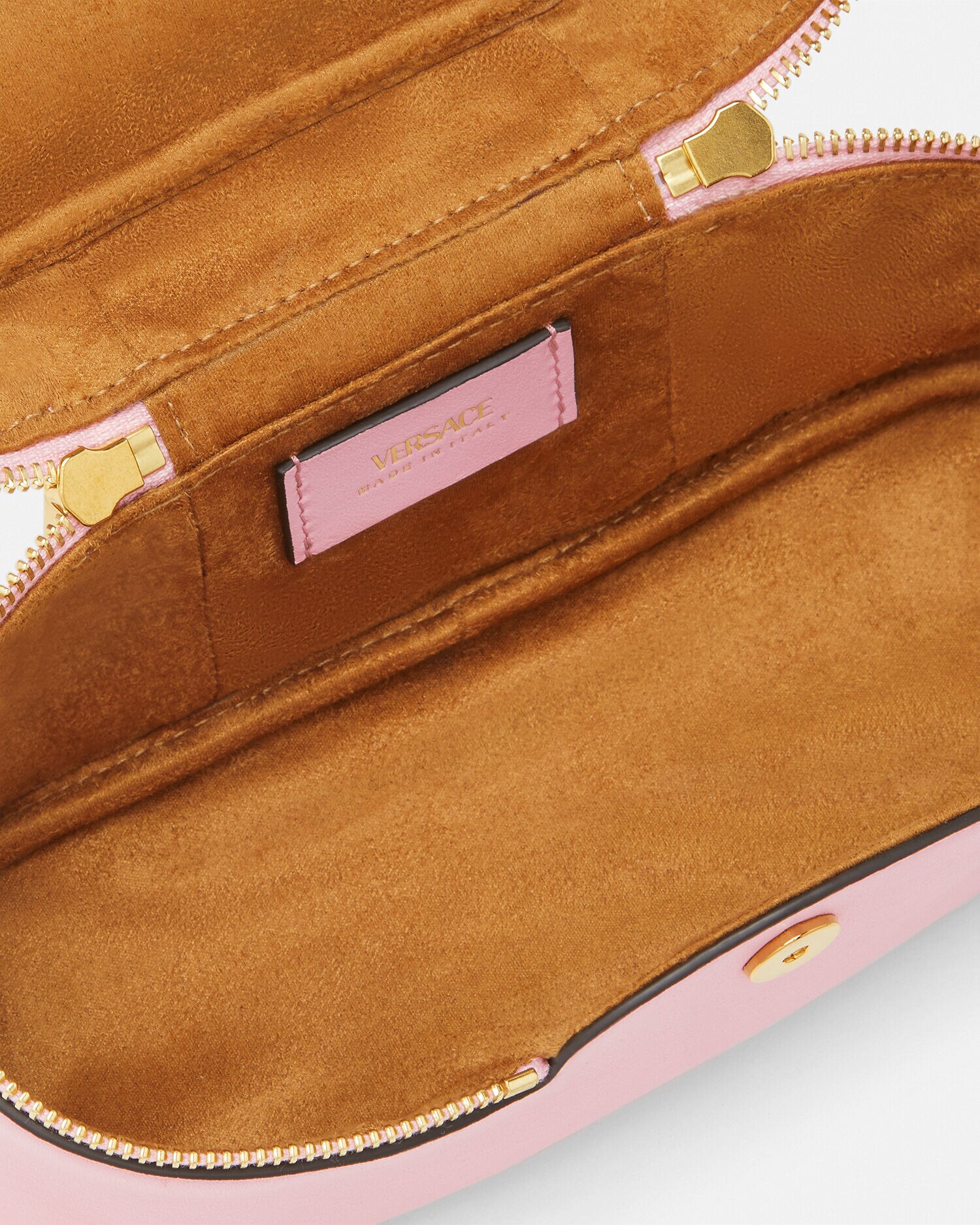 Versace Tag Vanity Bag Pink | VERSACE US