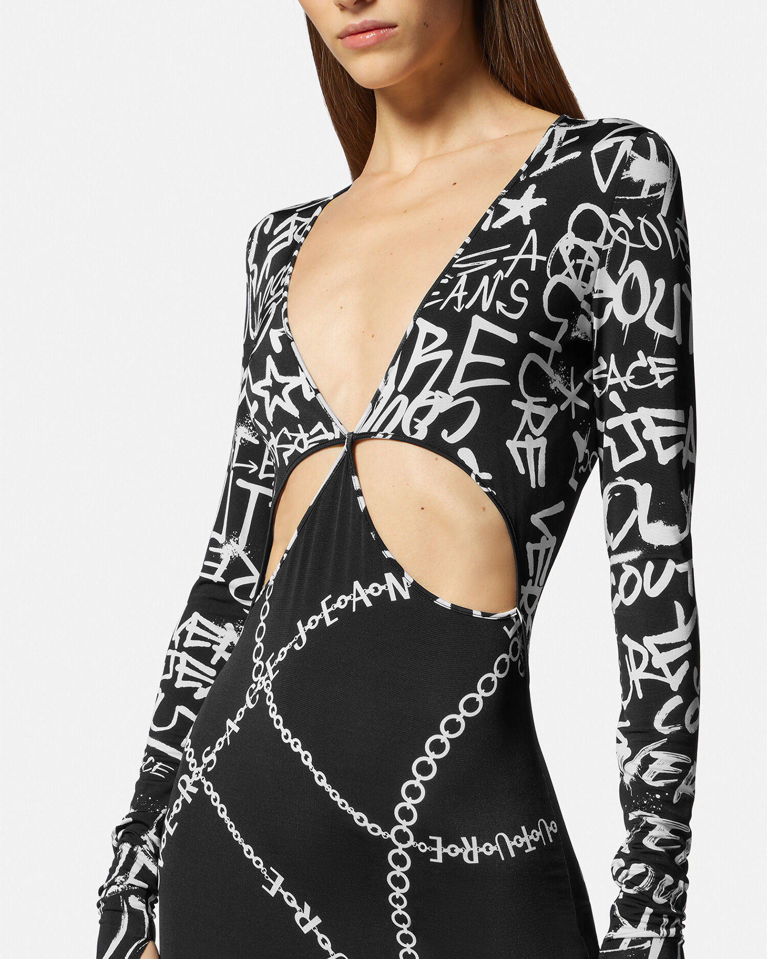 Versace cut online out dress