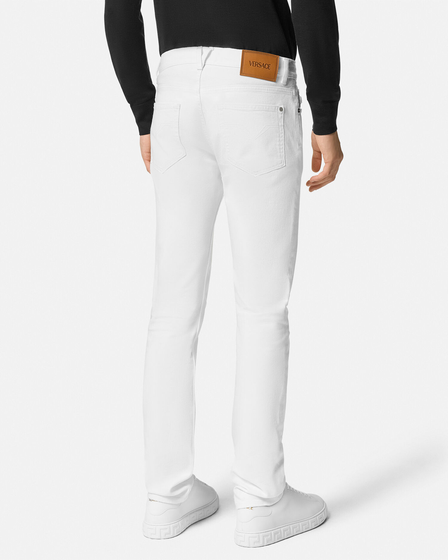 公式 Slim-Fit Jeans White | VERSACE US パンツ