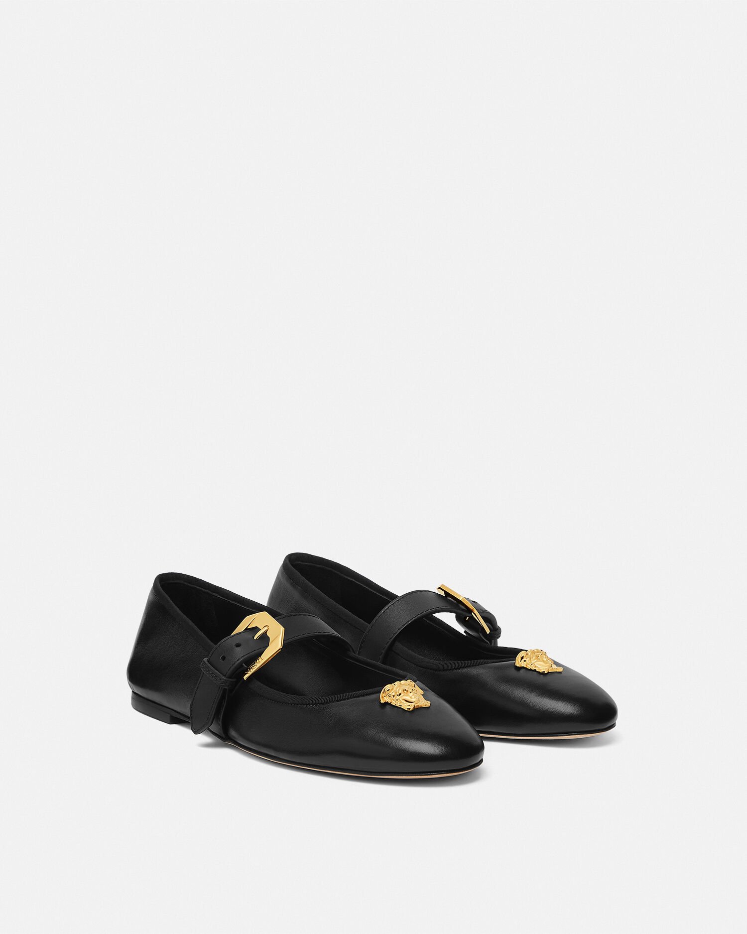 La Medusa Nappa Ballerinas | VERSACE US