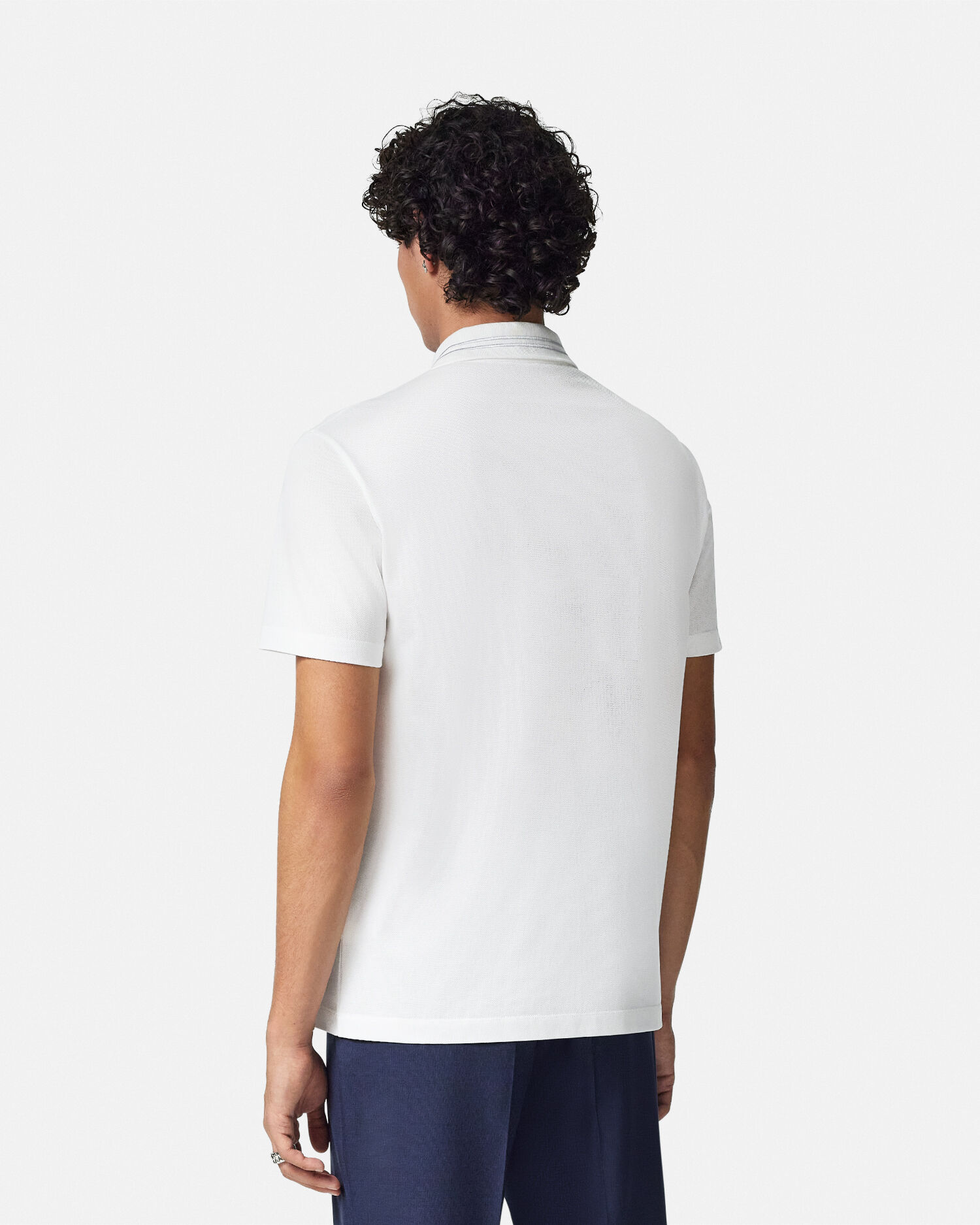 Versace white polo medusa cheap