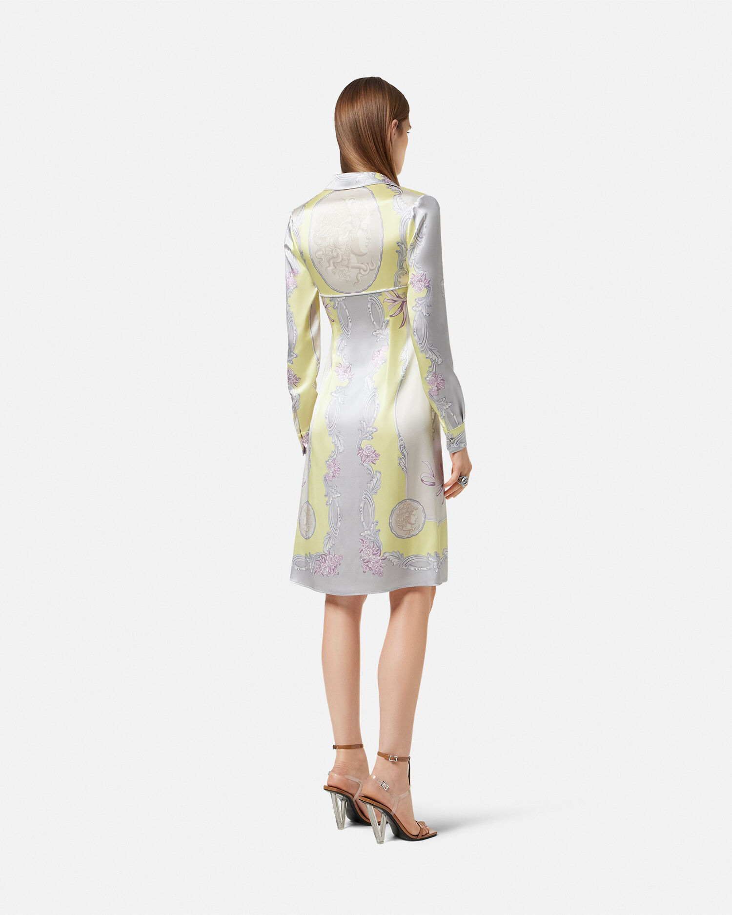 ワンピース Versace Printed Silk Shirt Dress Versace Printed Silk Shirt Dress | italist