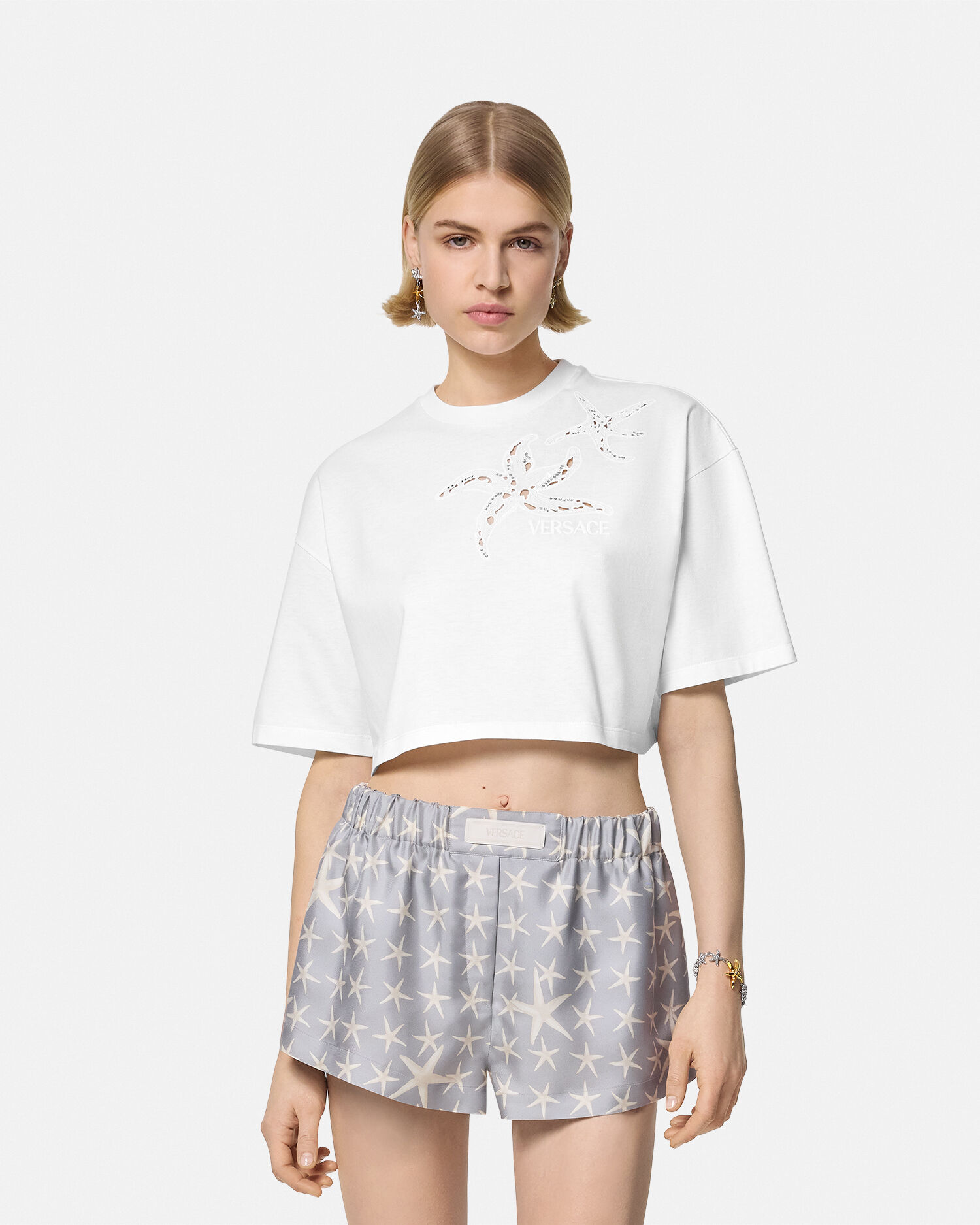 Versace cropped top on sale