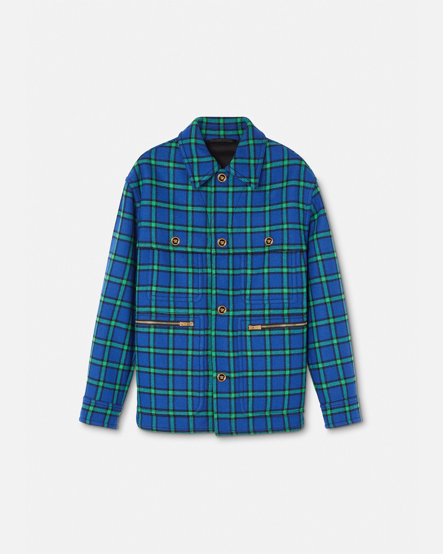 Veste en laine 2025 carreaux