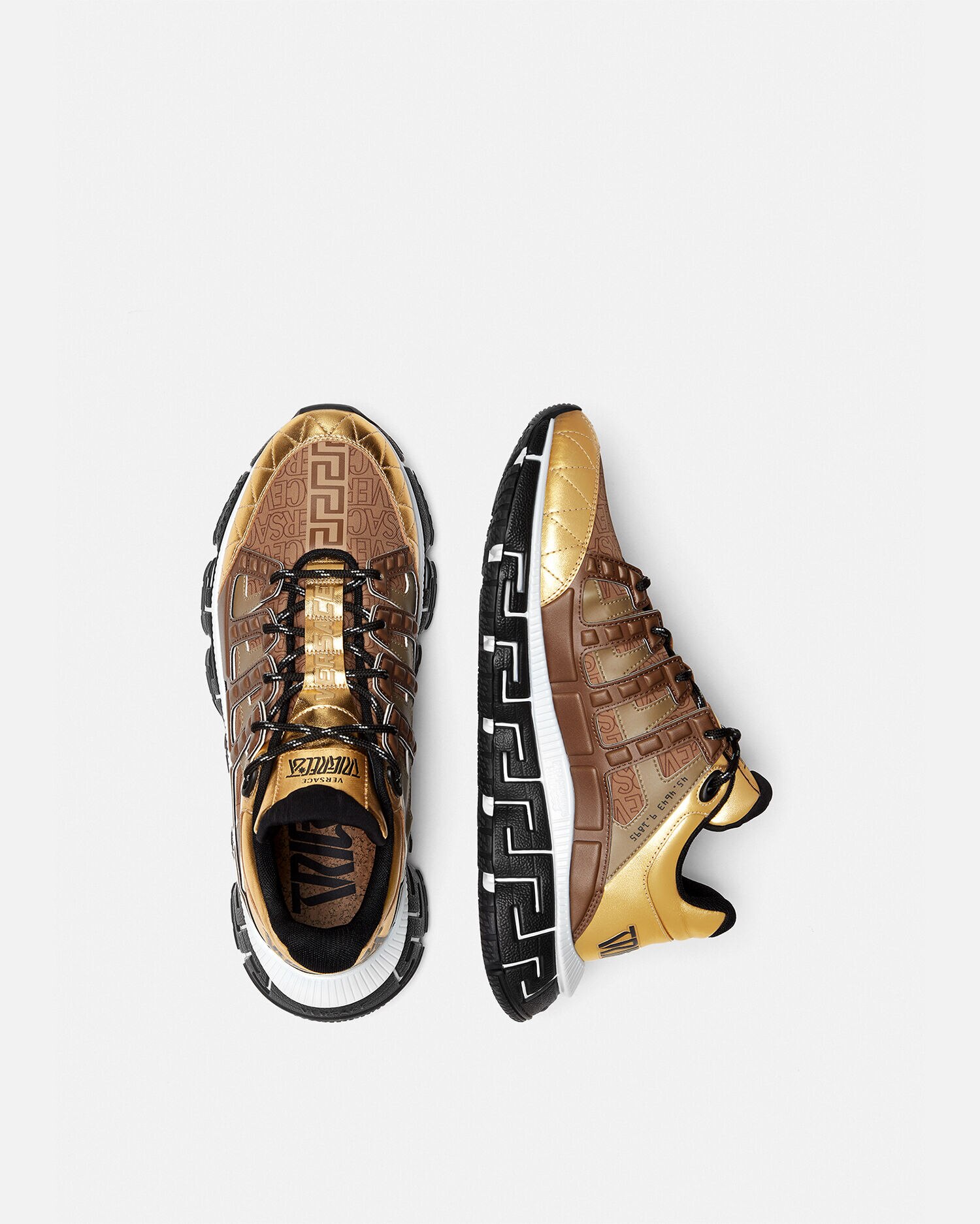 Versace discount gold trainers