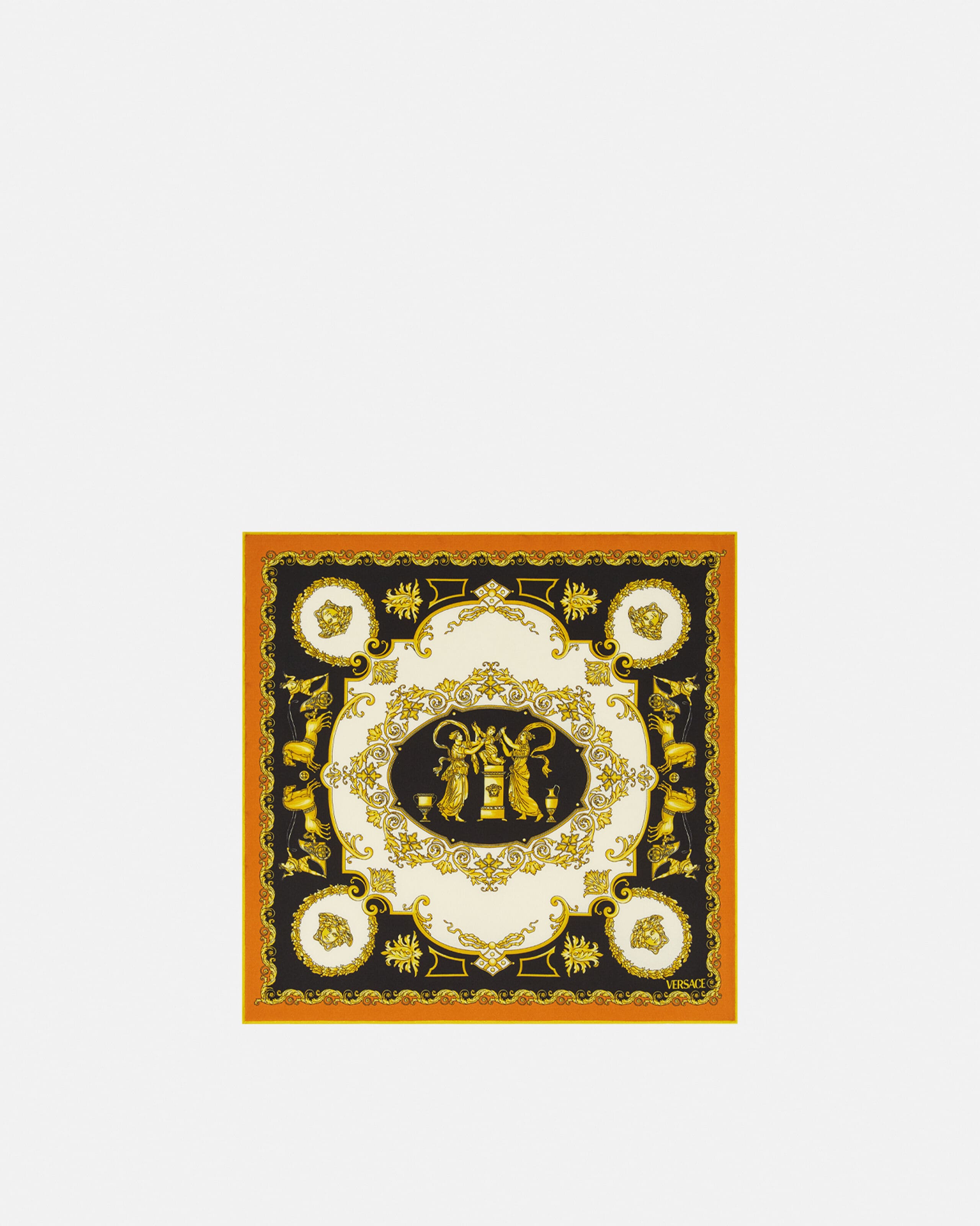 Printed Small Silk Twill Foulard 45 cm 