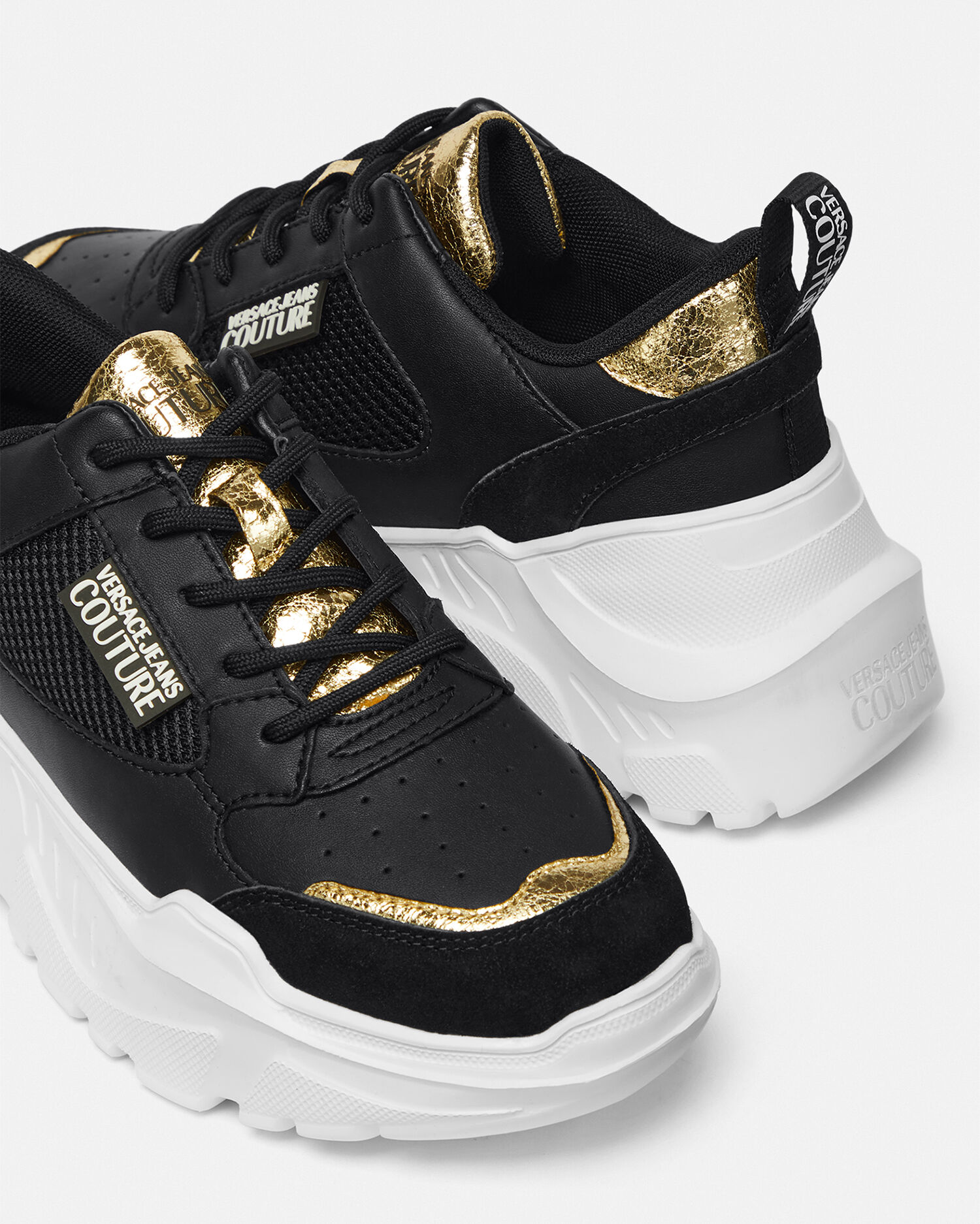 Speedtrack Sneakers Black Gold VERSACE