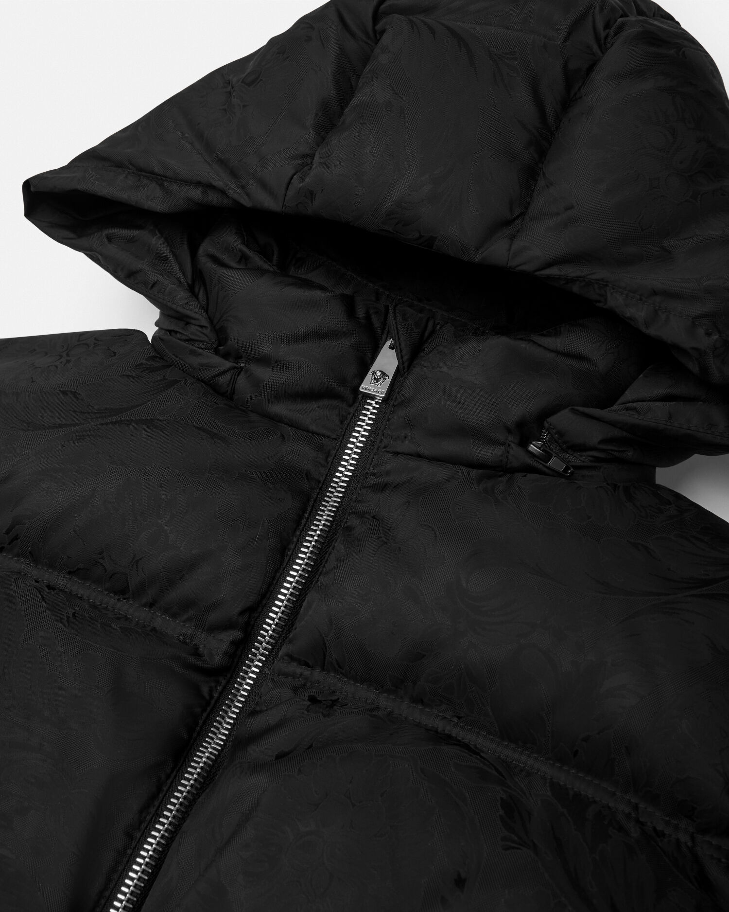 Jacquard medusa hooded jacket on sale