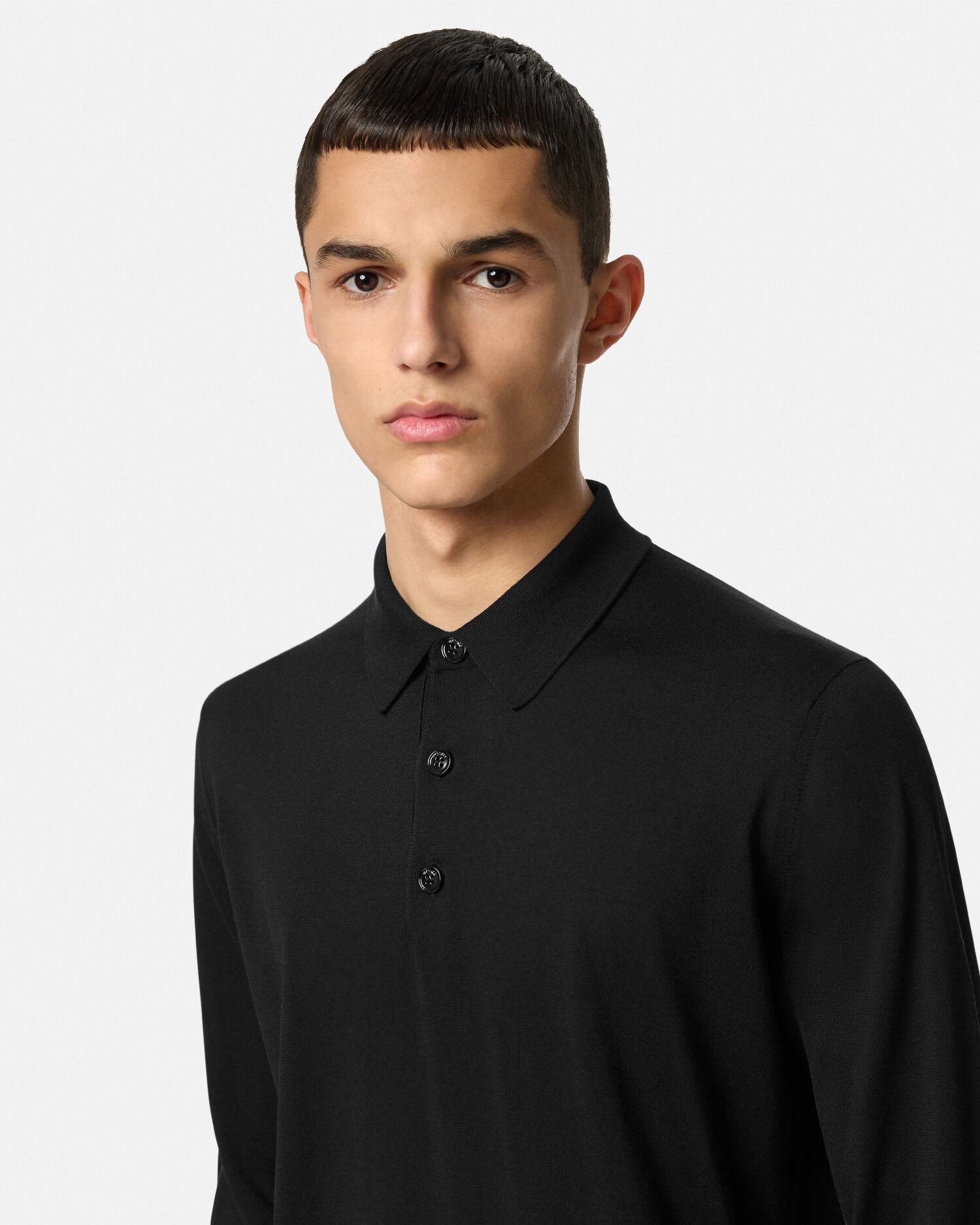 Mens versace long sleeve polo deals