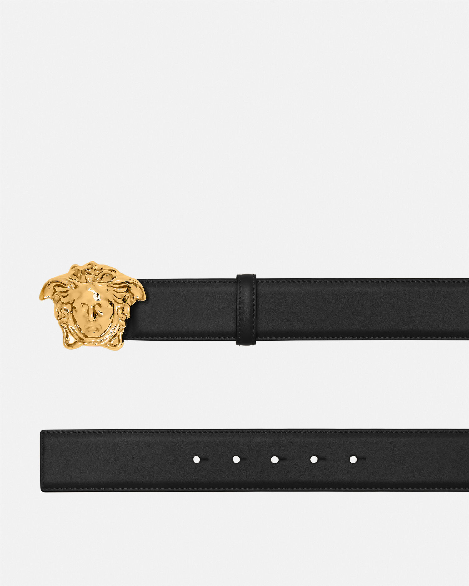 Cintura La Medusa in pelle Nero VERSACE IT