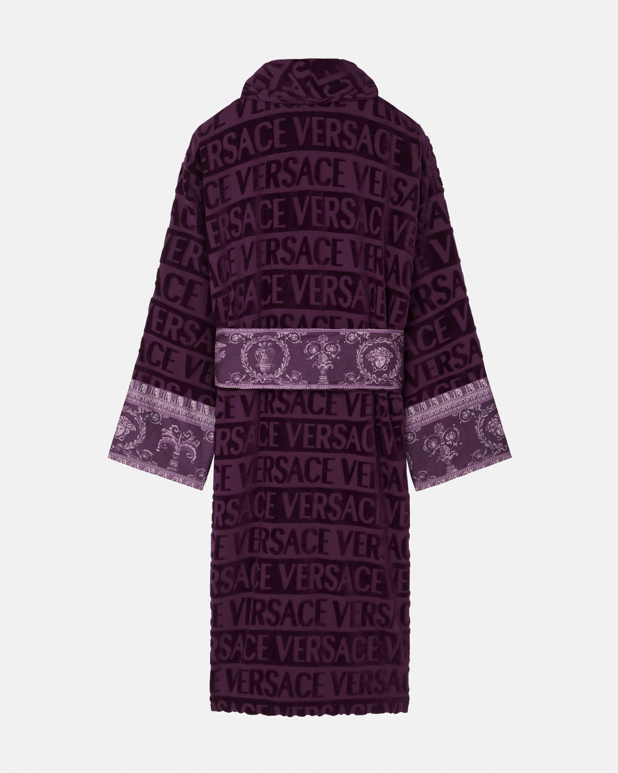 I ♡ Baroque Bathrobe Purple | VERSACE