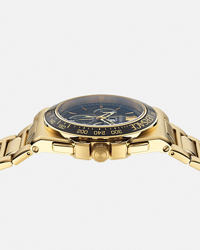 Versace Greca Extreme Chrono Watch Gold 3