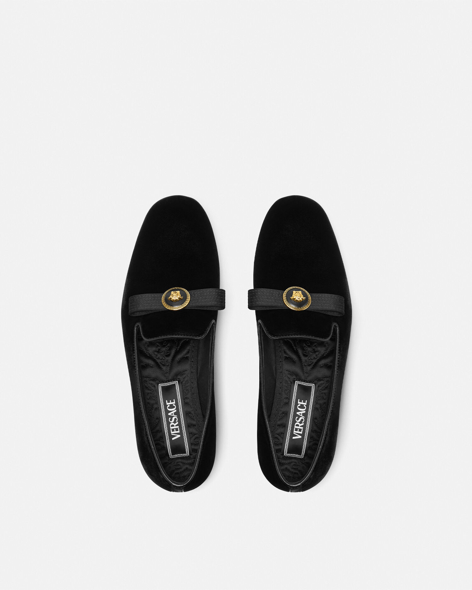 Versace loafers velvet cheap