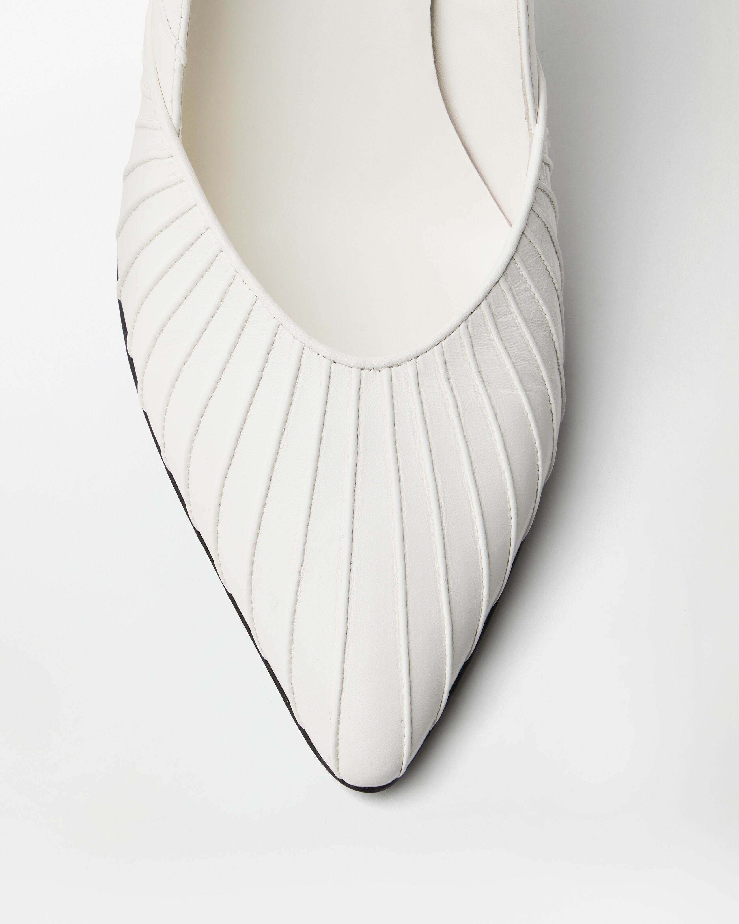 Gianni Leather Pumps 90 mm White | VERSACE