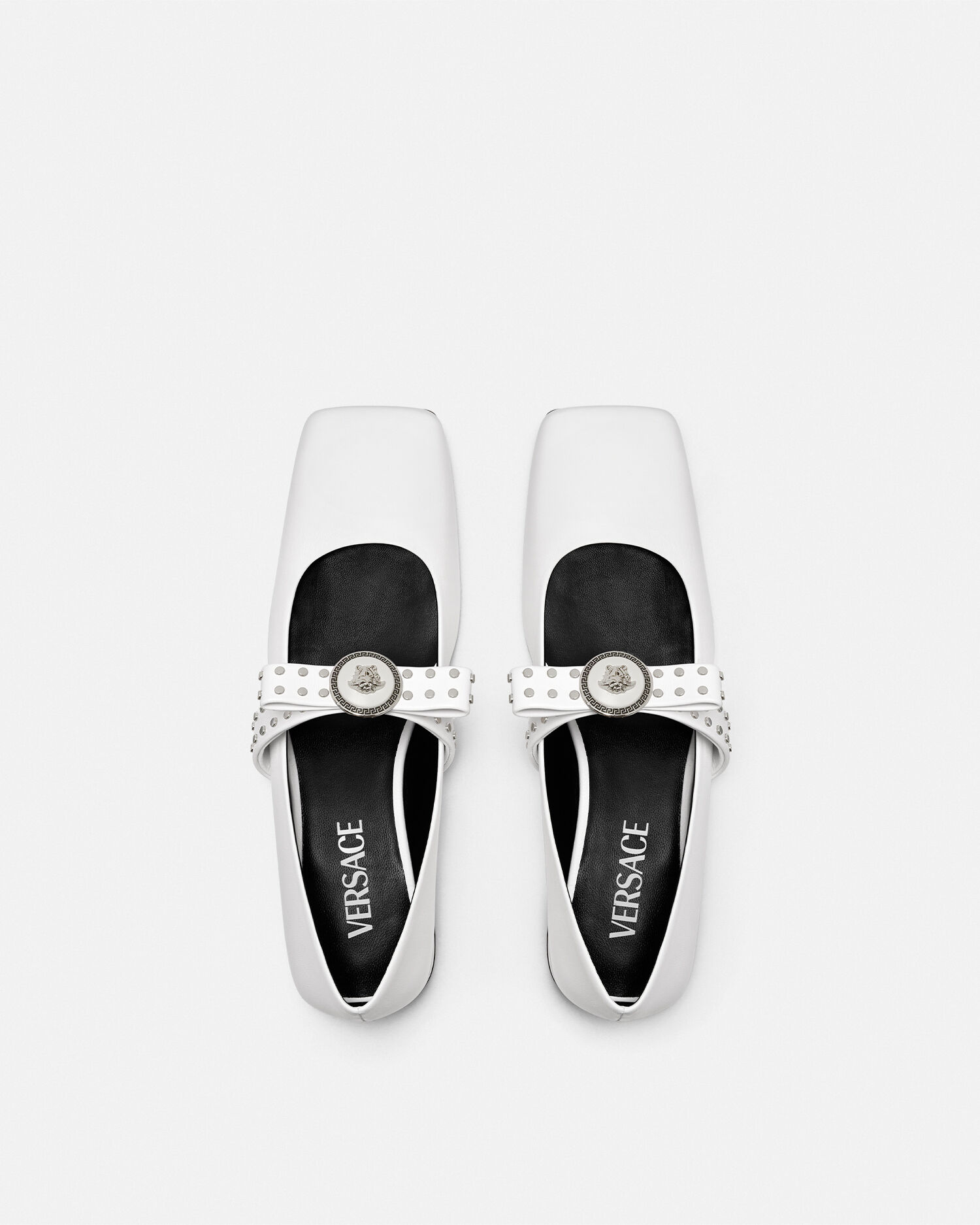 White versace loafers top